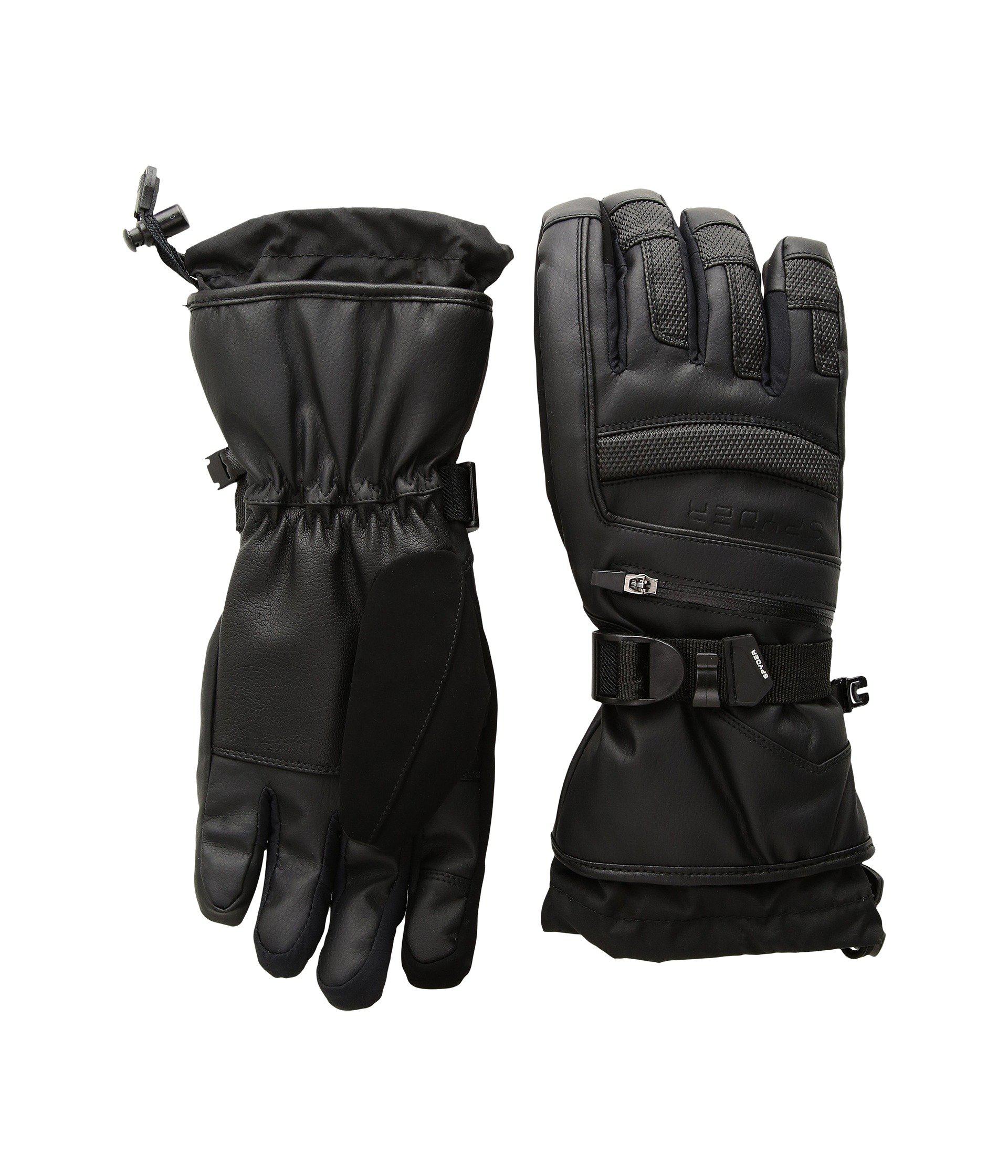 spyder leather ski gloves