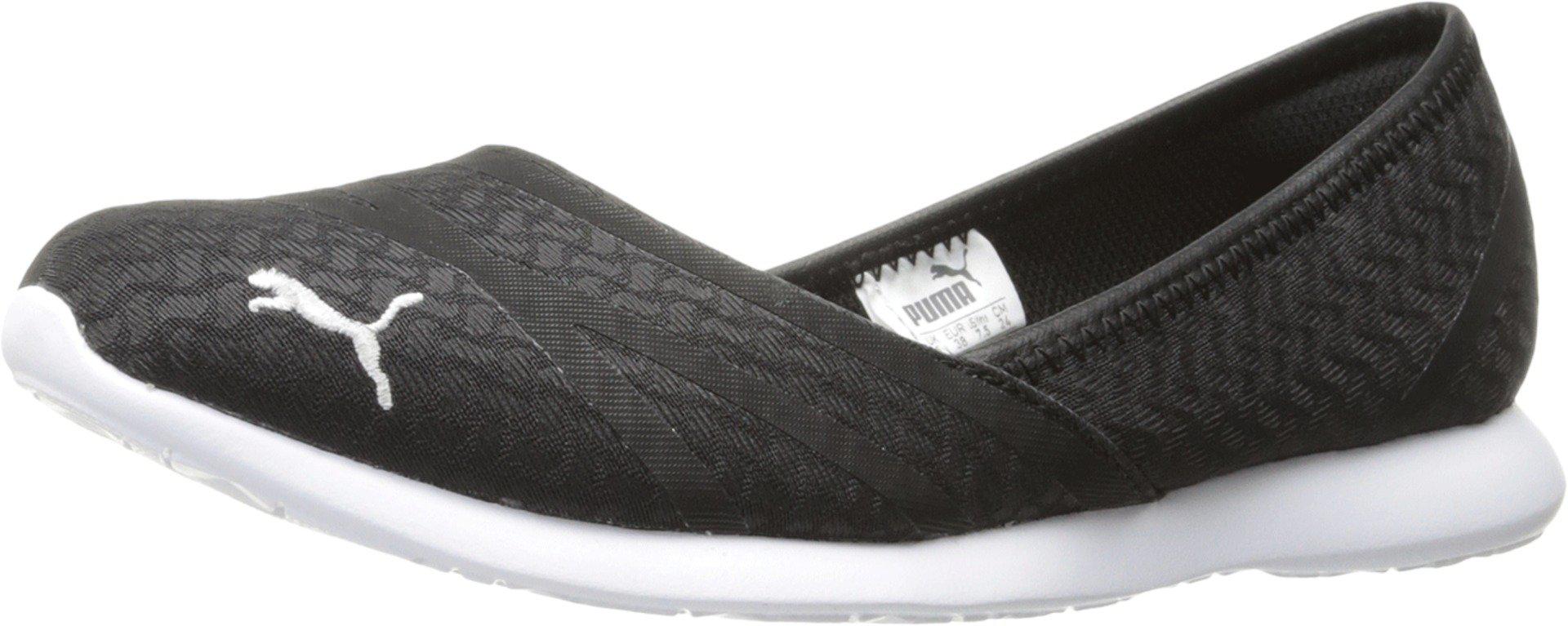 PUMA Vega Ballet Flume Walking Flat in Black | Lyst