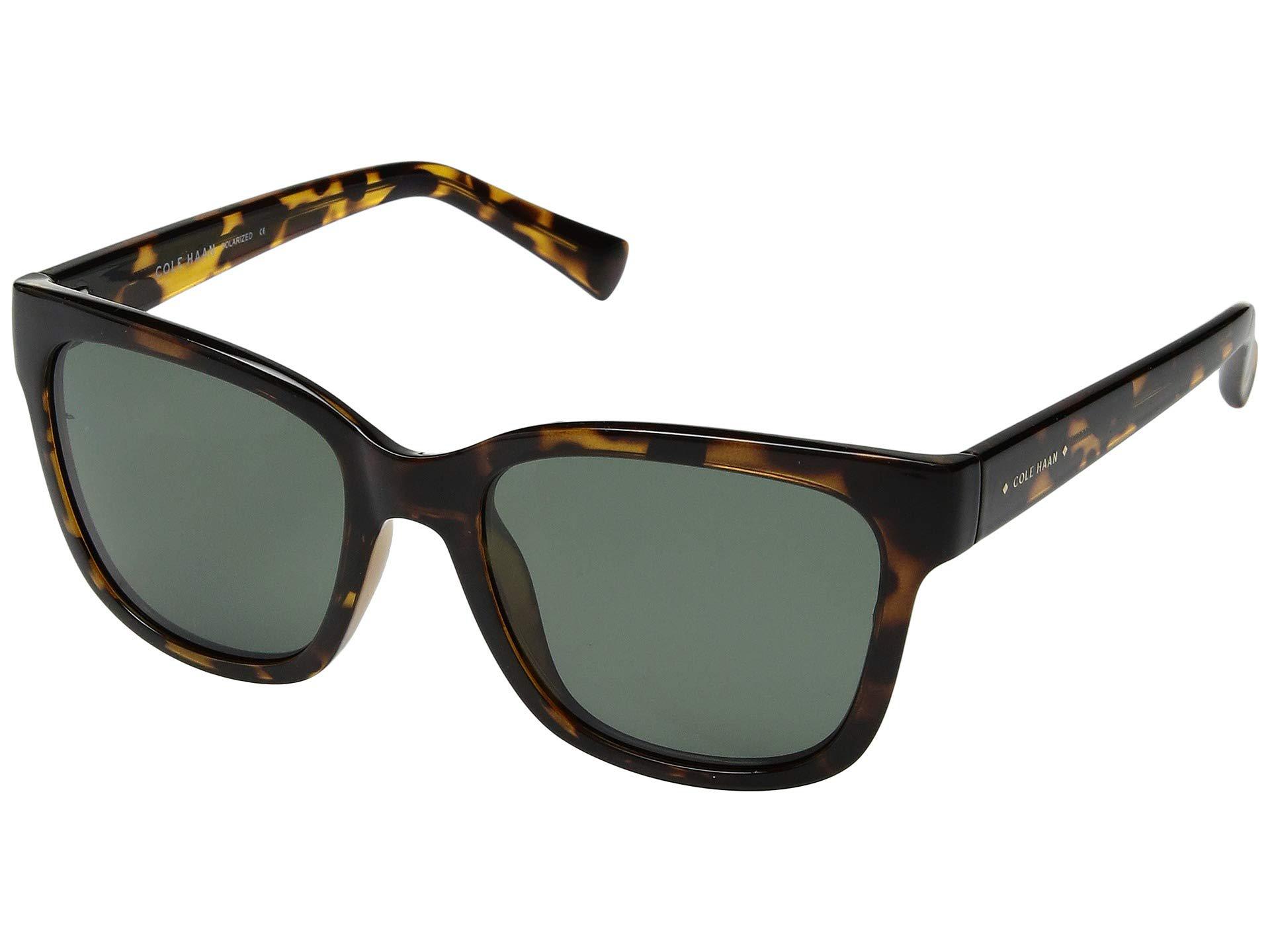 Cole Haan Ch7047 (tortoise/green Gradient) Fashion Sunglasses in Black