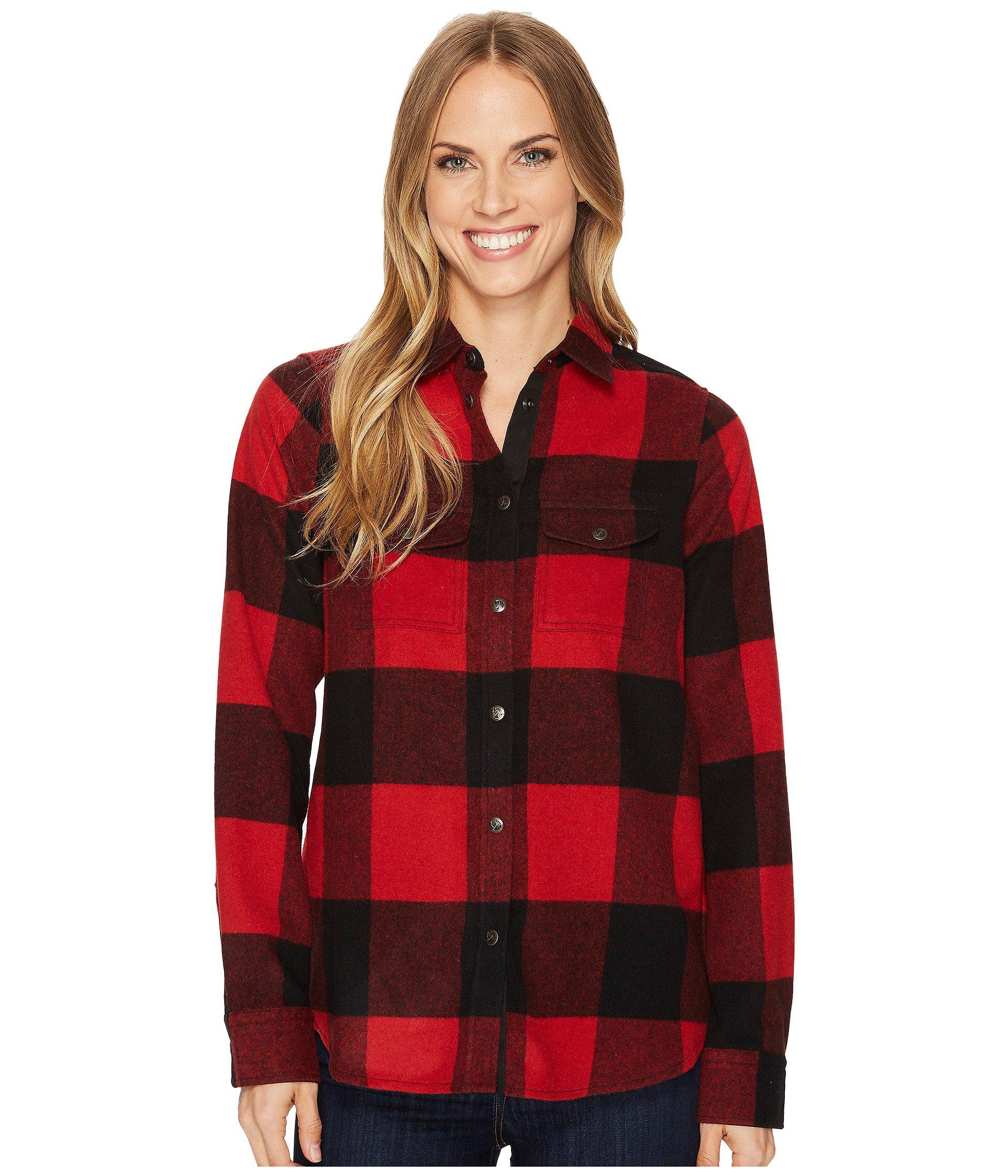 Fjallraven Flannel Canada Shirt in Red Lyst