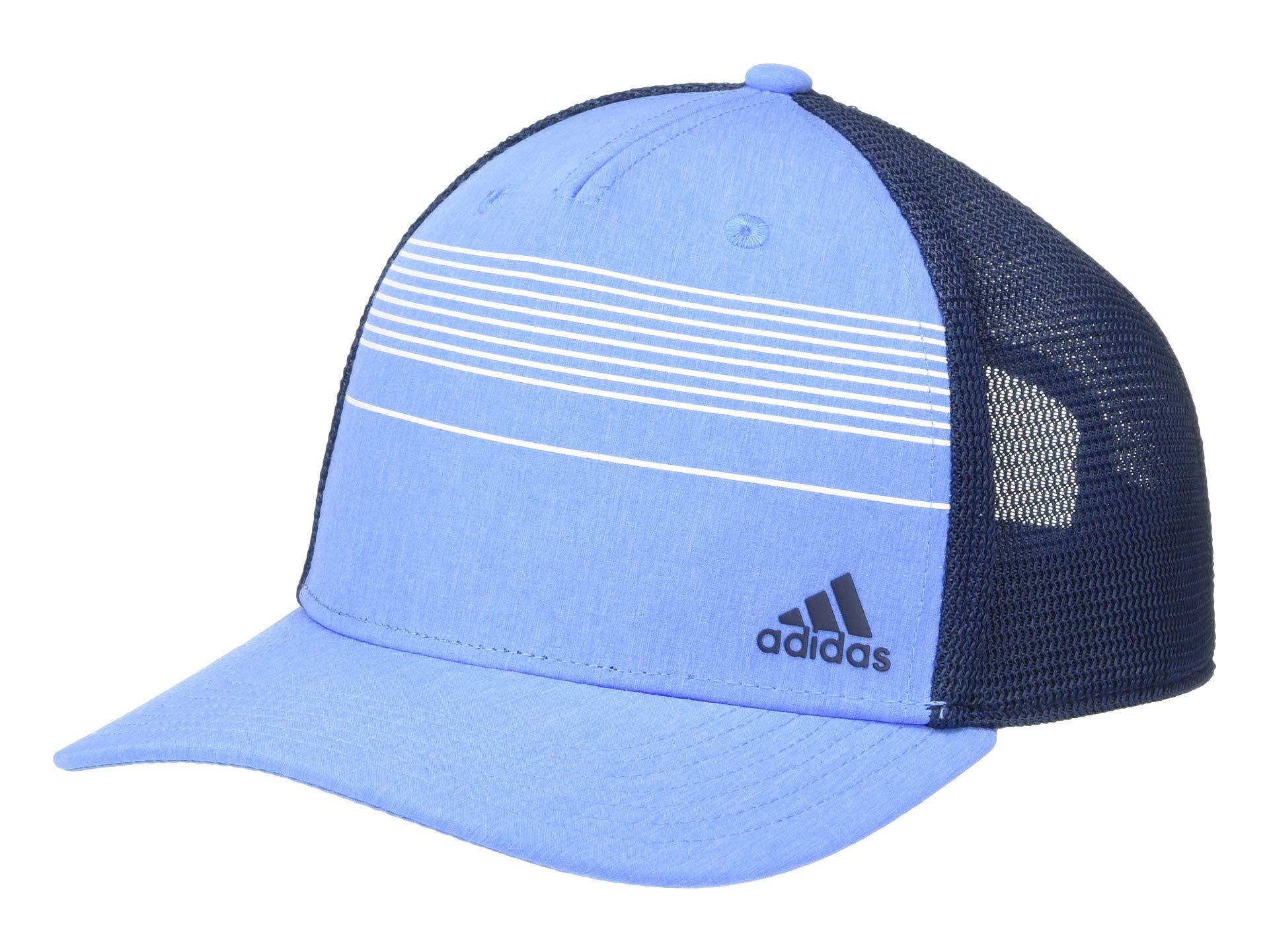 adidas stripe trucker hat