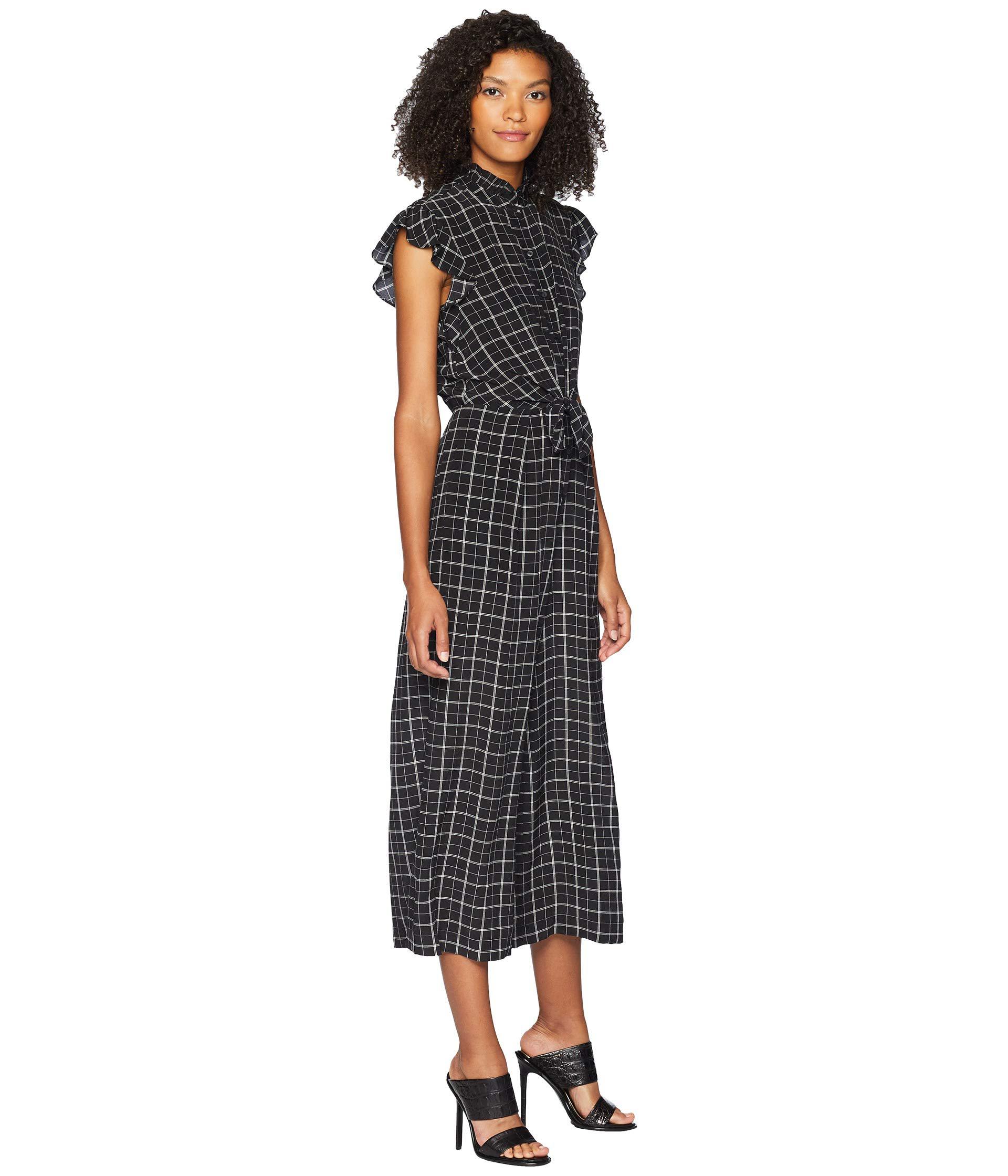 rebecca taylor plaid silk jumpsuit