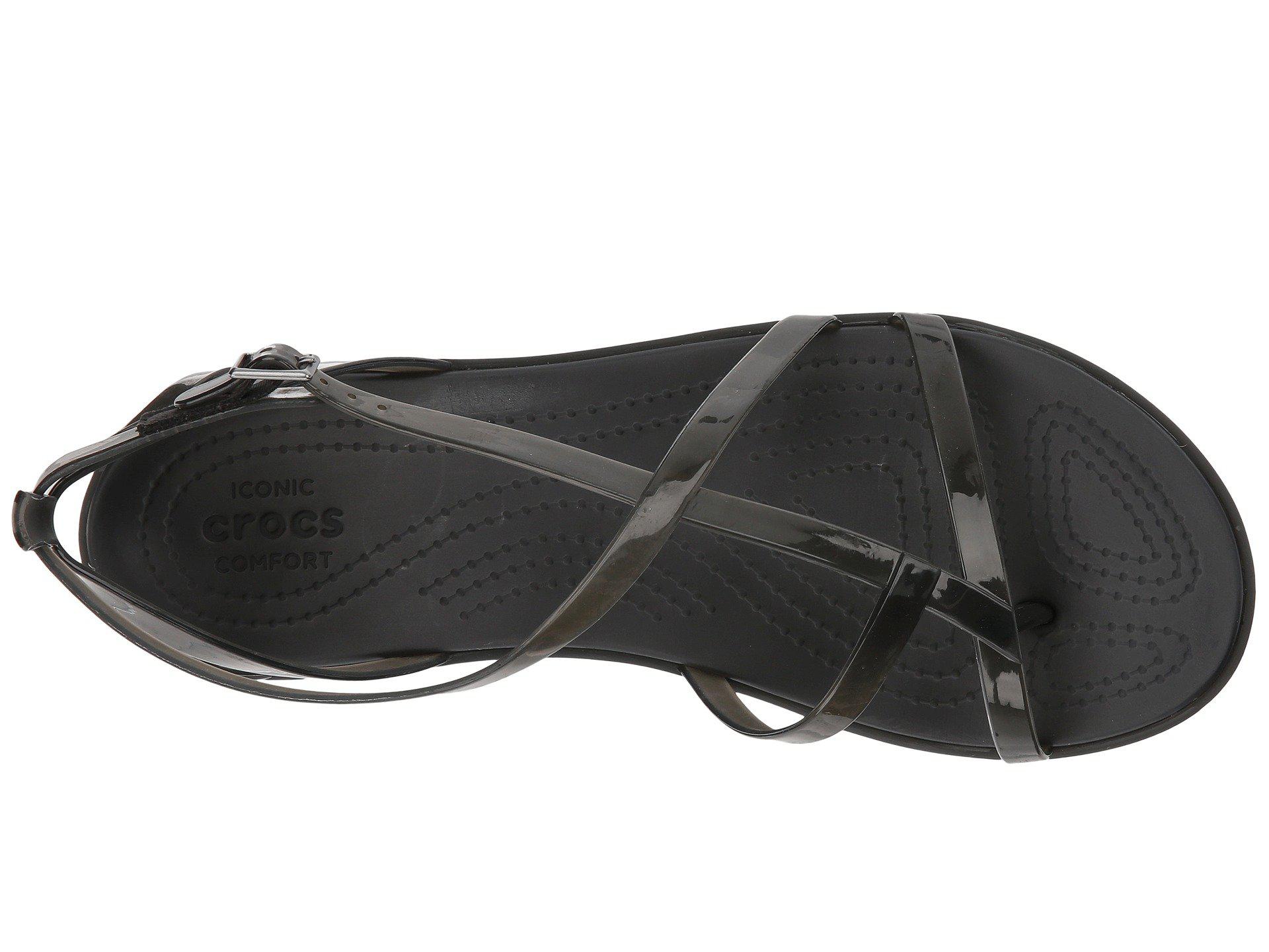 Crocs™ 's Isabella Gladiator Sandal in Black | Lyst