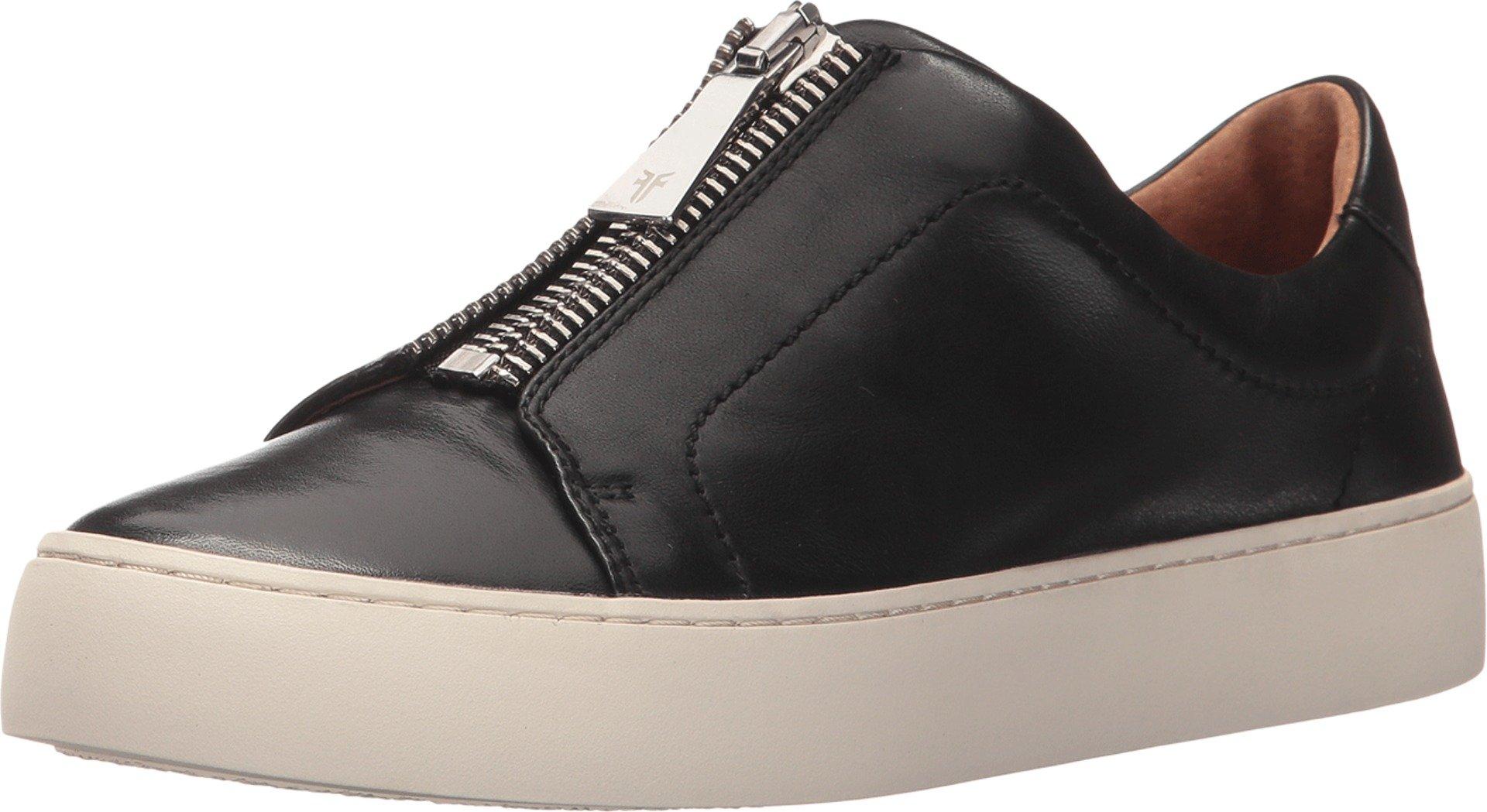 frye lena zip low black