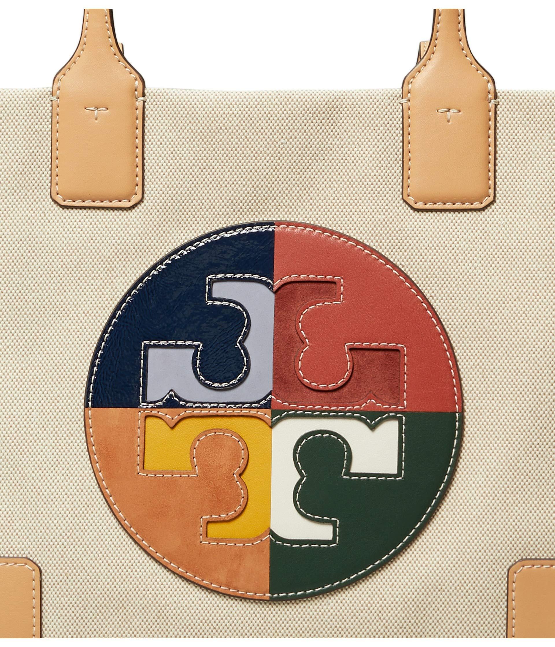 Tory Burch Ella Color - Block Logo Small Fabric Tote | Lyst