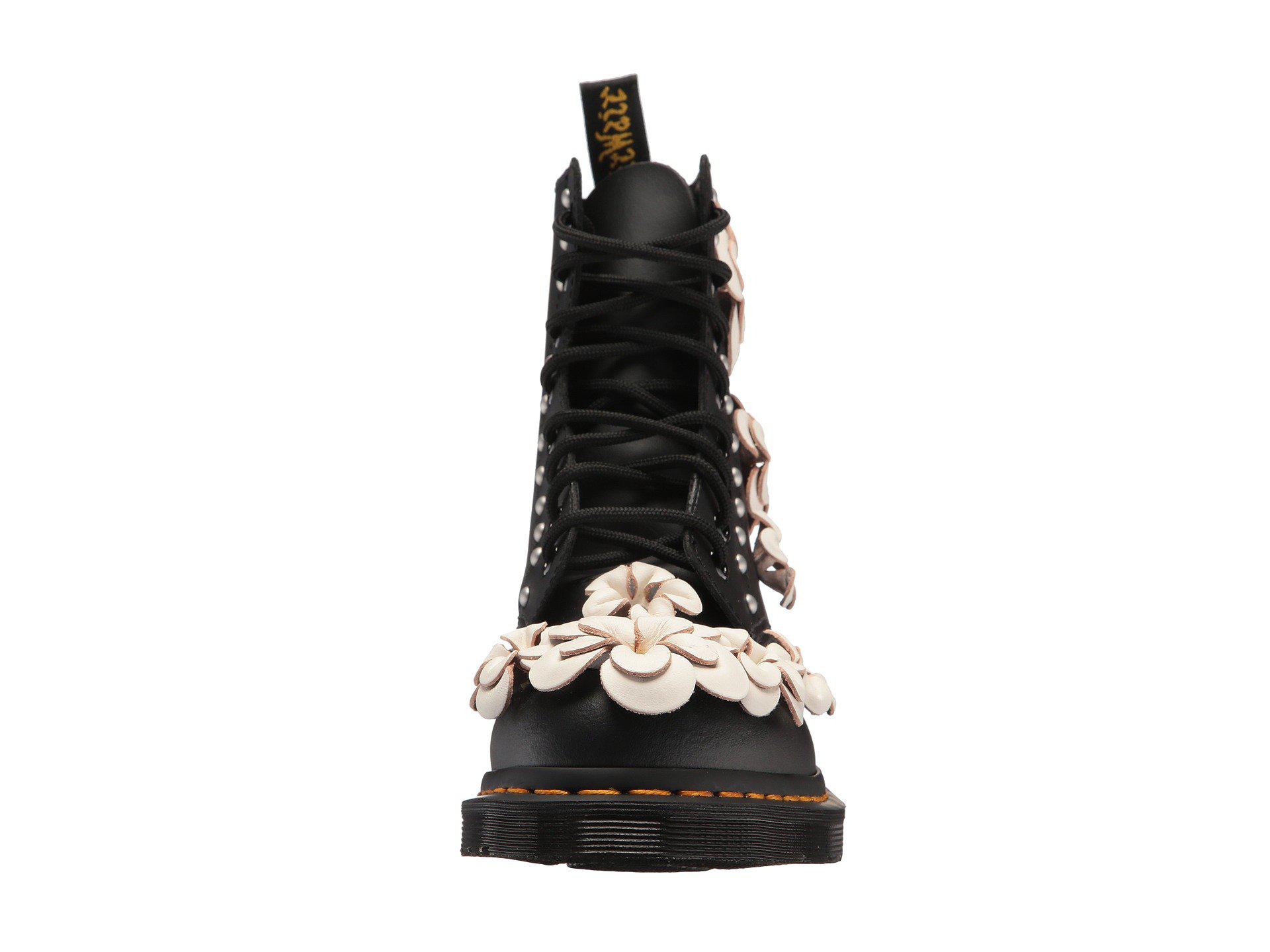 Dr. Martens Leather 1460 Pascal Flower in Black - Lyst