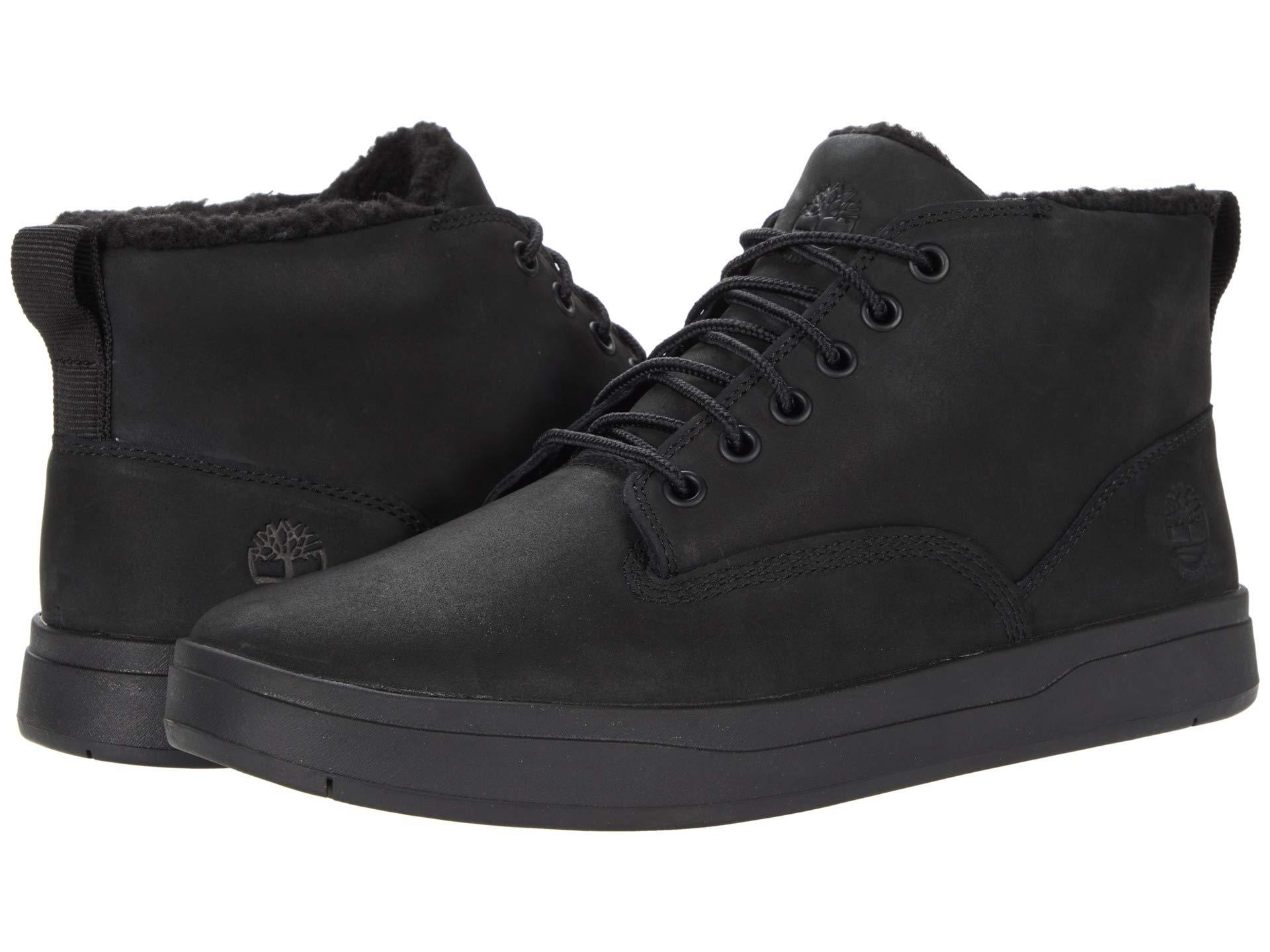 Timberland Davis Square Warm Lined Chukka in Black for Men | Lyst