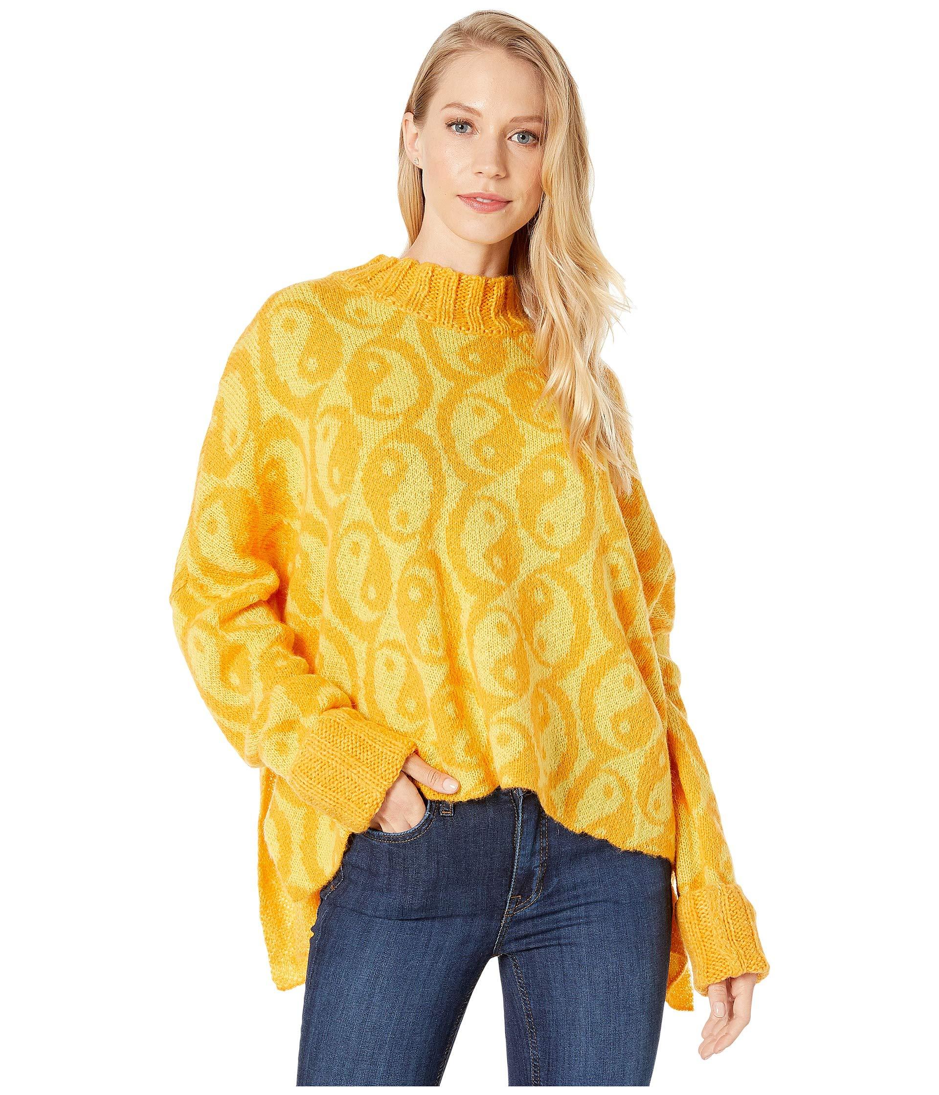 yellow orange sweater