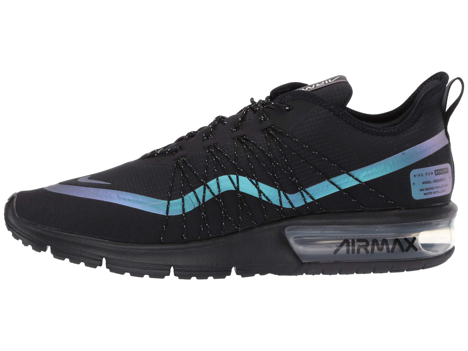 Nike Rubber Air Max Sequent 4 Utility Running Shoes in Black for Men | Lyst
