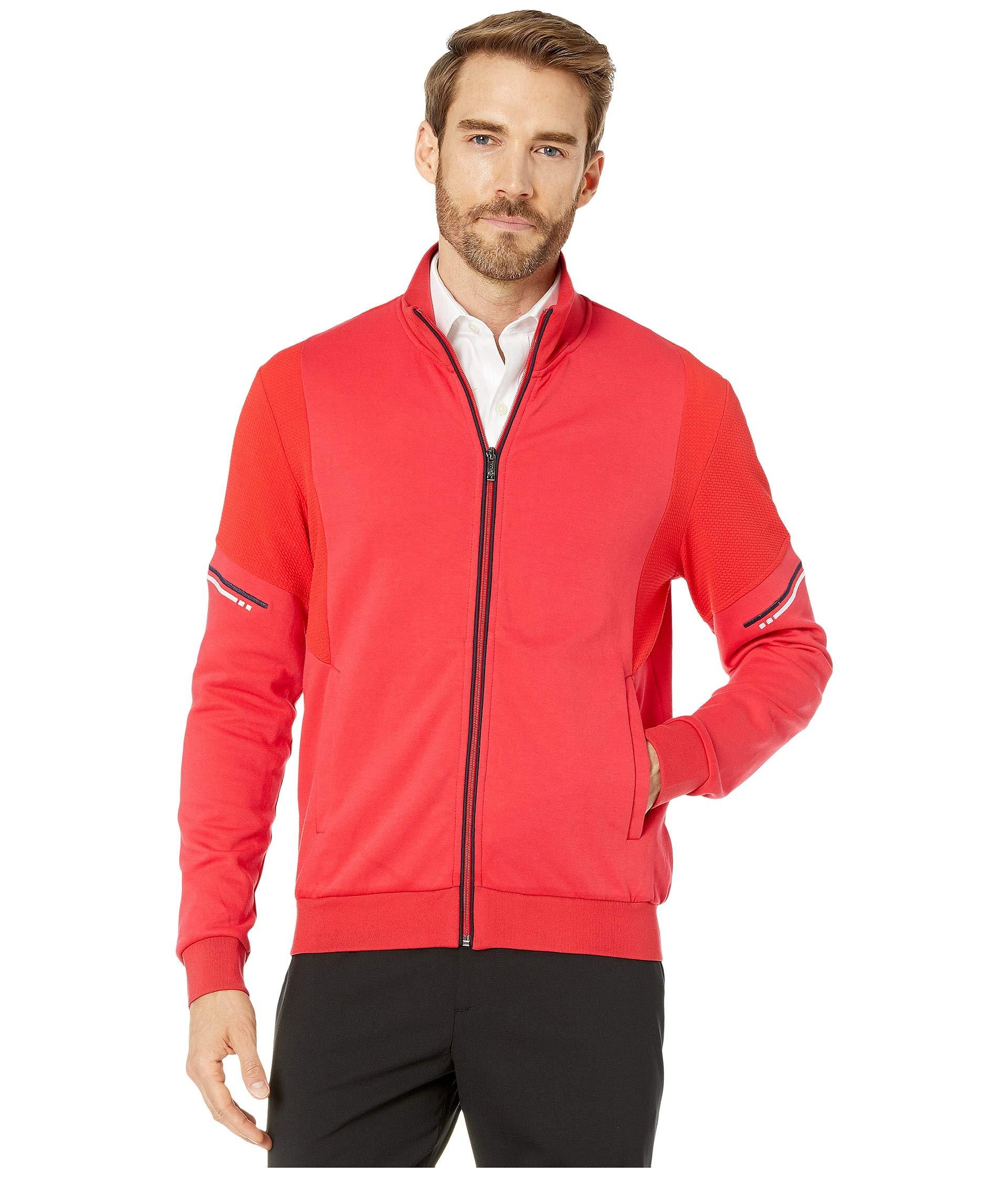 Download Bugatchi Cotton Sibiu Long Sleeve Full Zip Mock Neck Knit ...