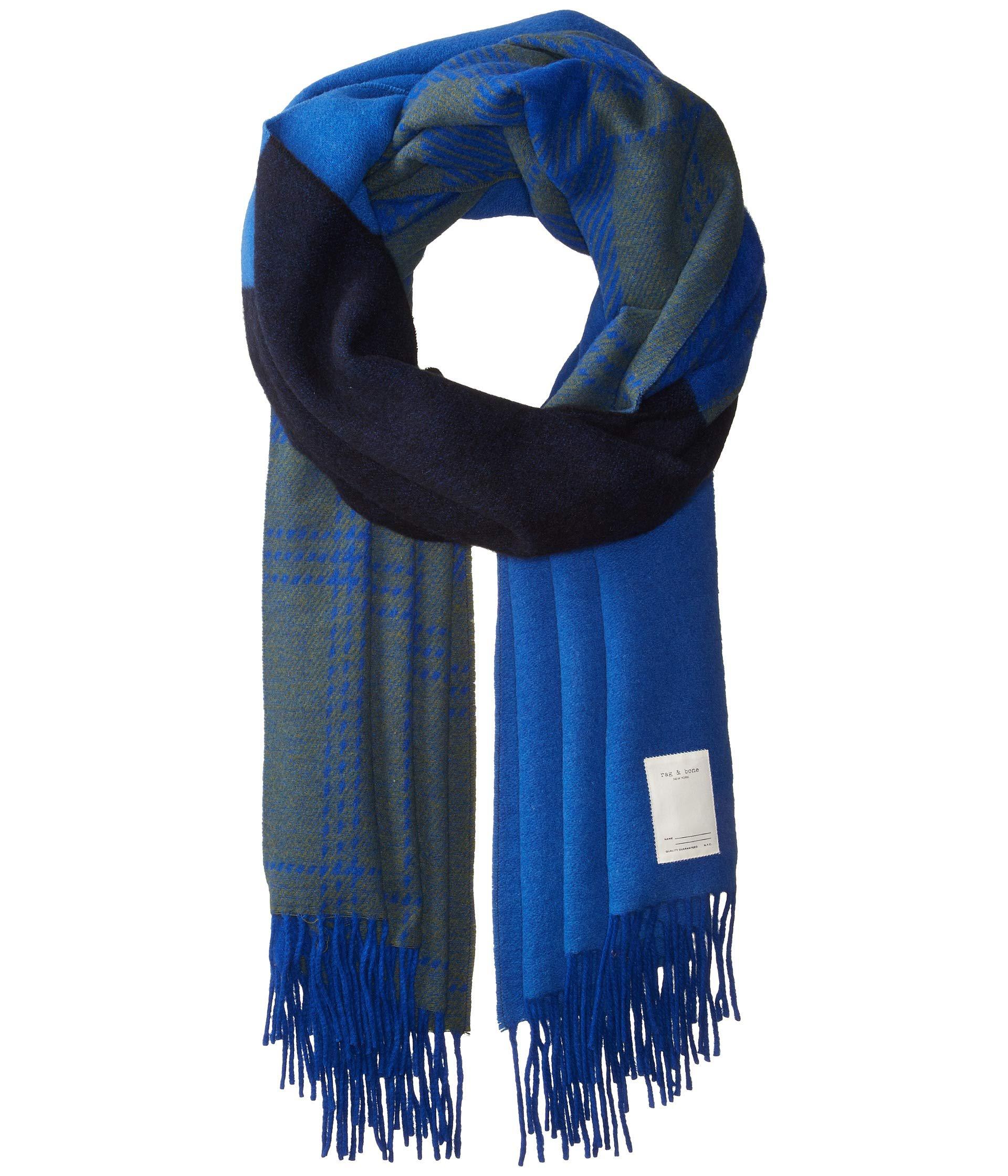 rag and bone mixed check scarf