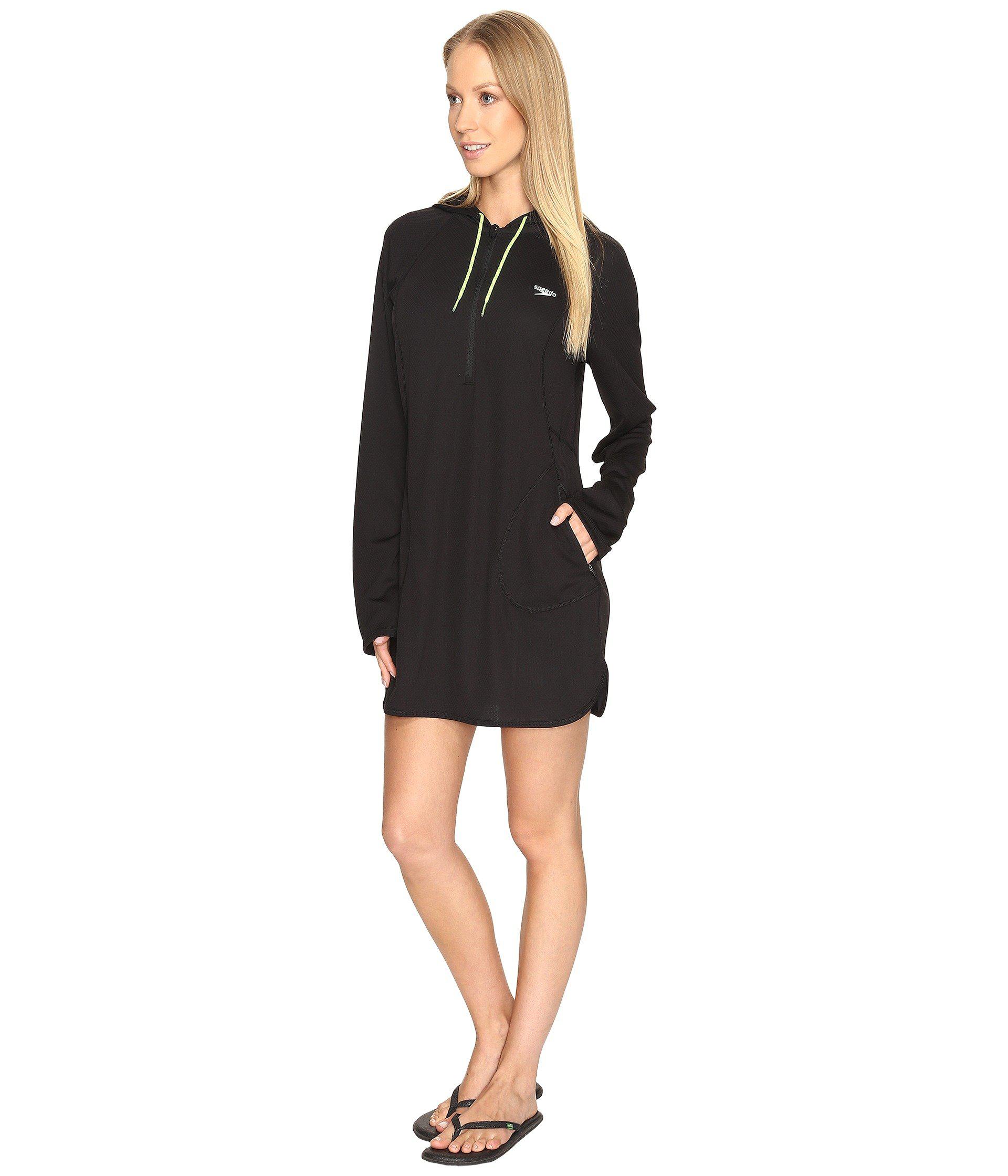 speedo cover up hoodie dress