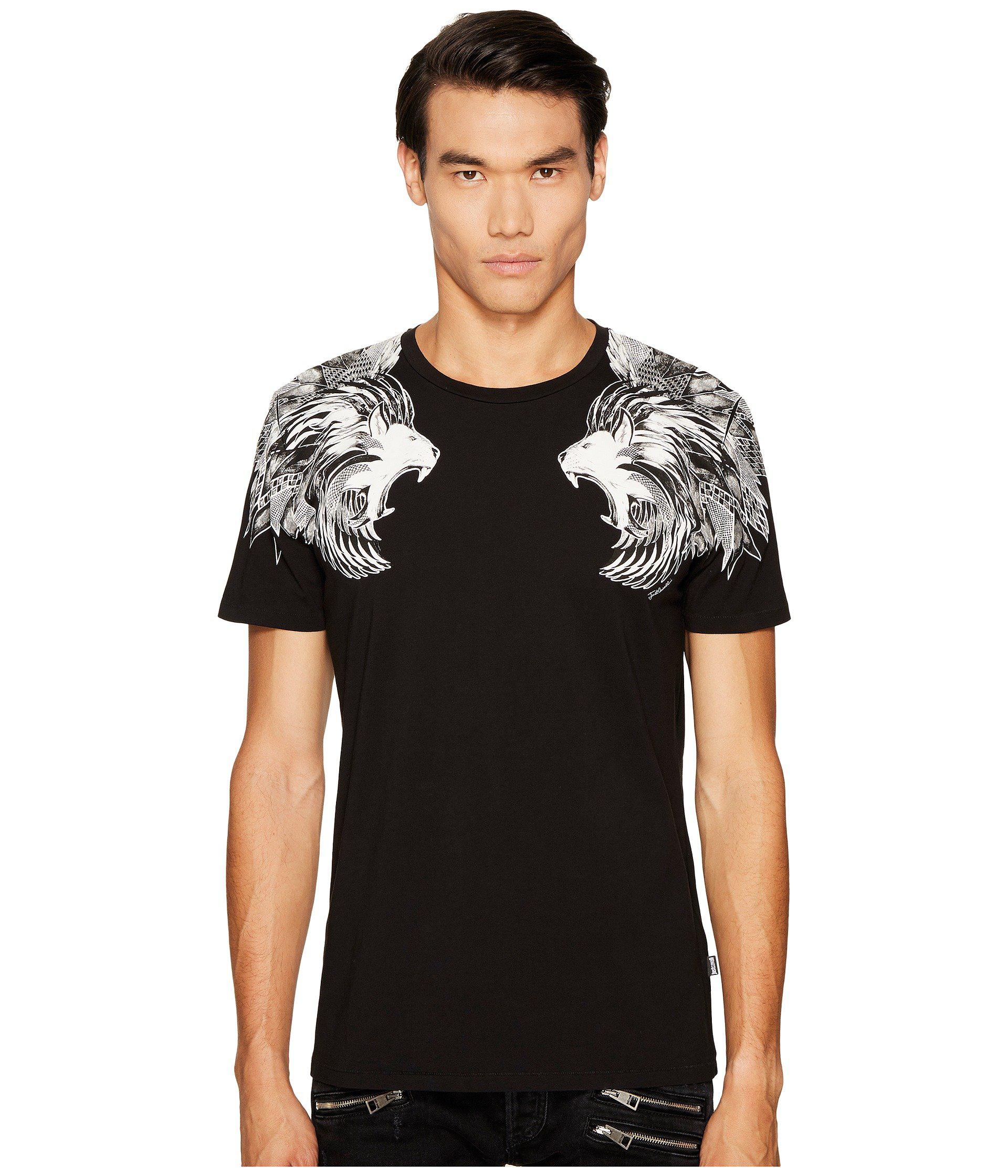 Lyst - Just Cavalli Lions T-shirt in Black for Men