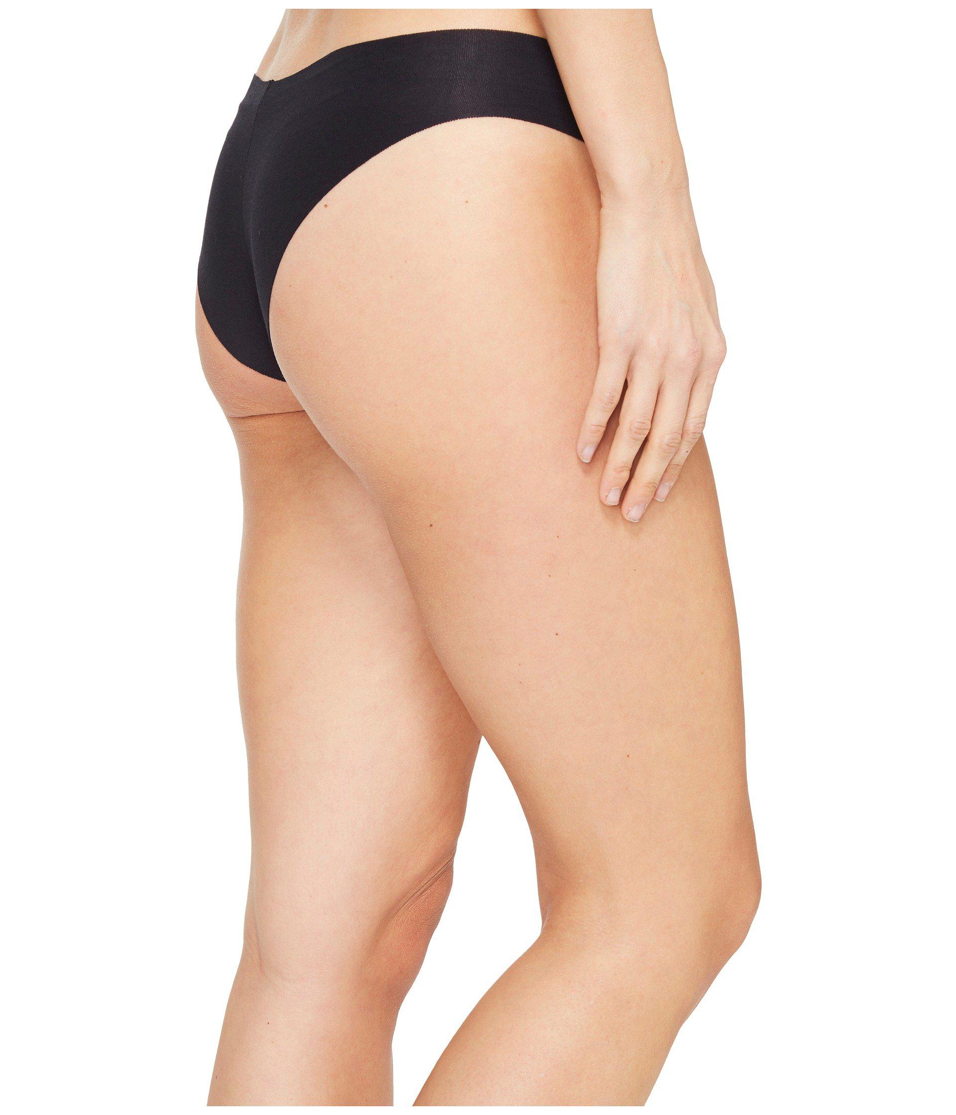 Hanro Invisible Cotton Brazilian Pants in Black Lyst