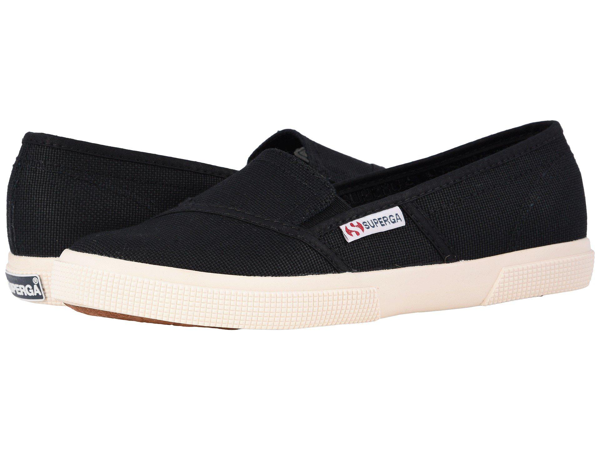Superga Cotton 2210 Cotw Slip-on Sneaker (black) Slip On Shoes | Lyst