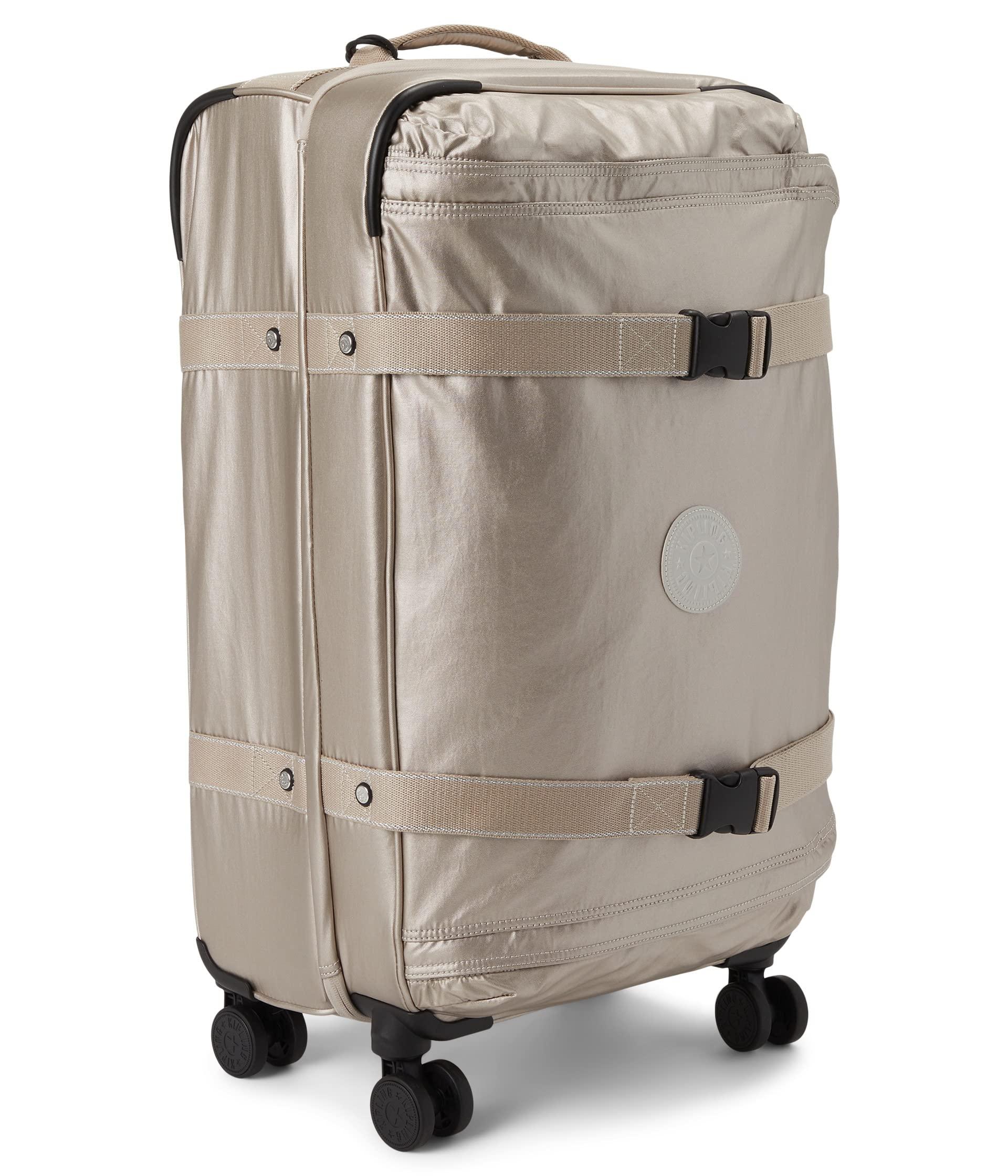 Kipling Spontaneous Medium Rolling Luggage in Gray Lyst