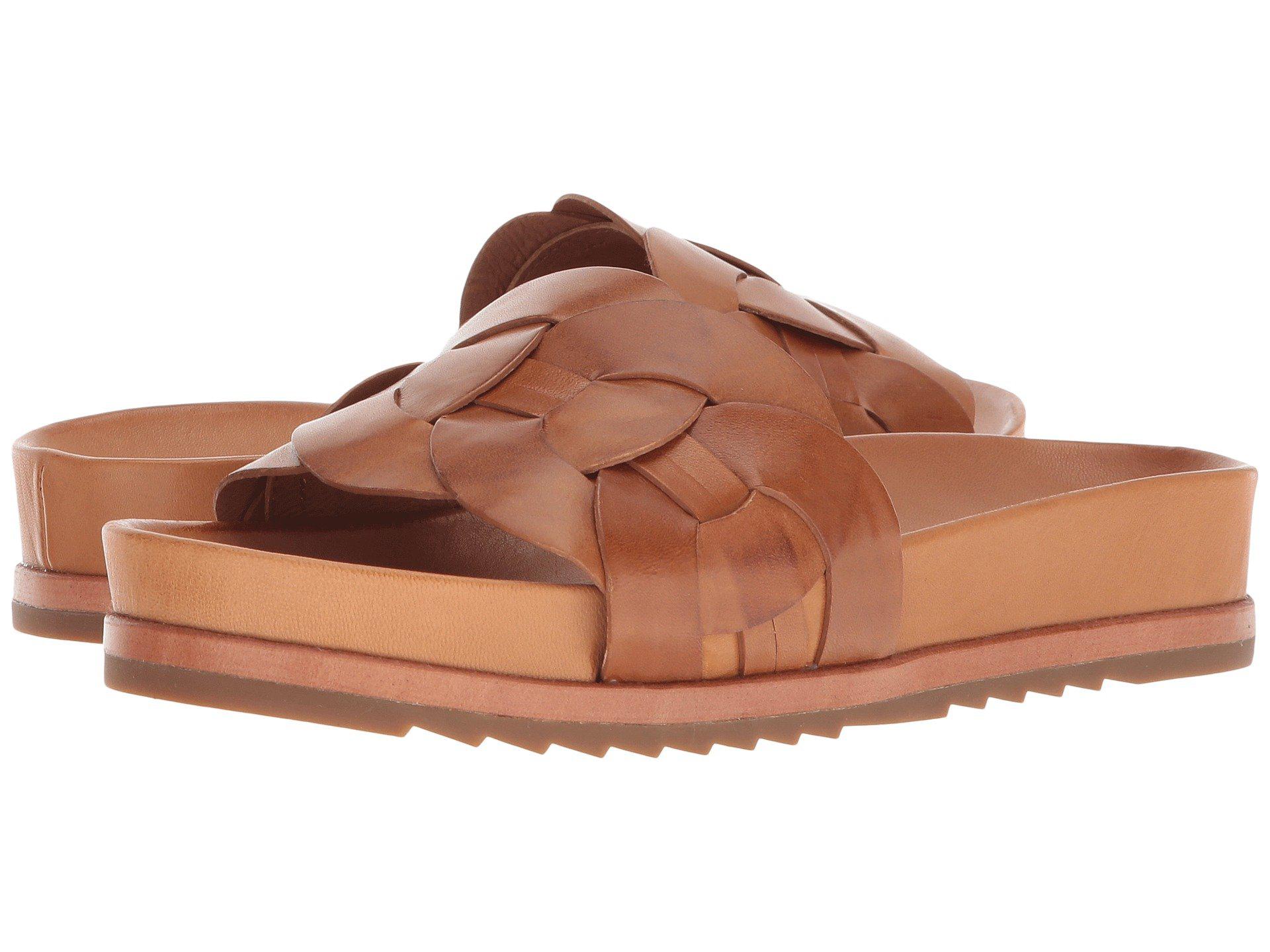 frye lily woven link slide