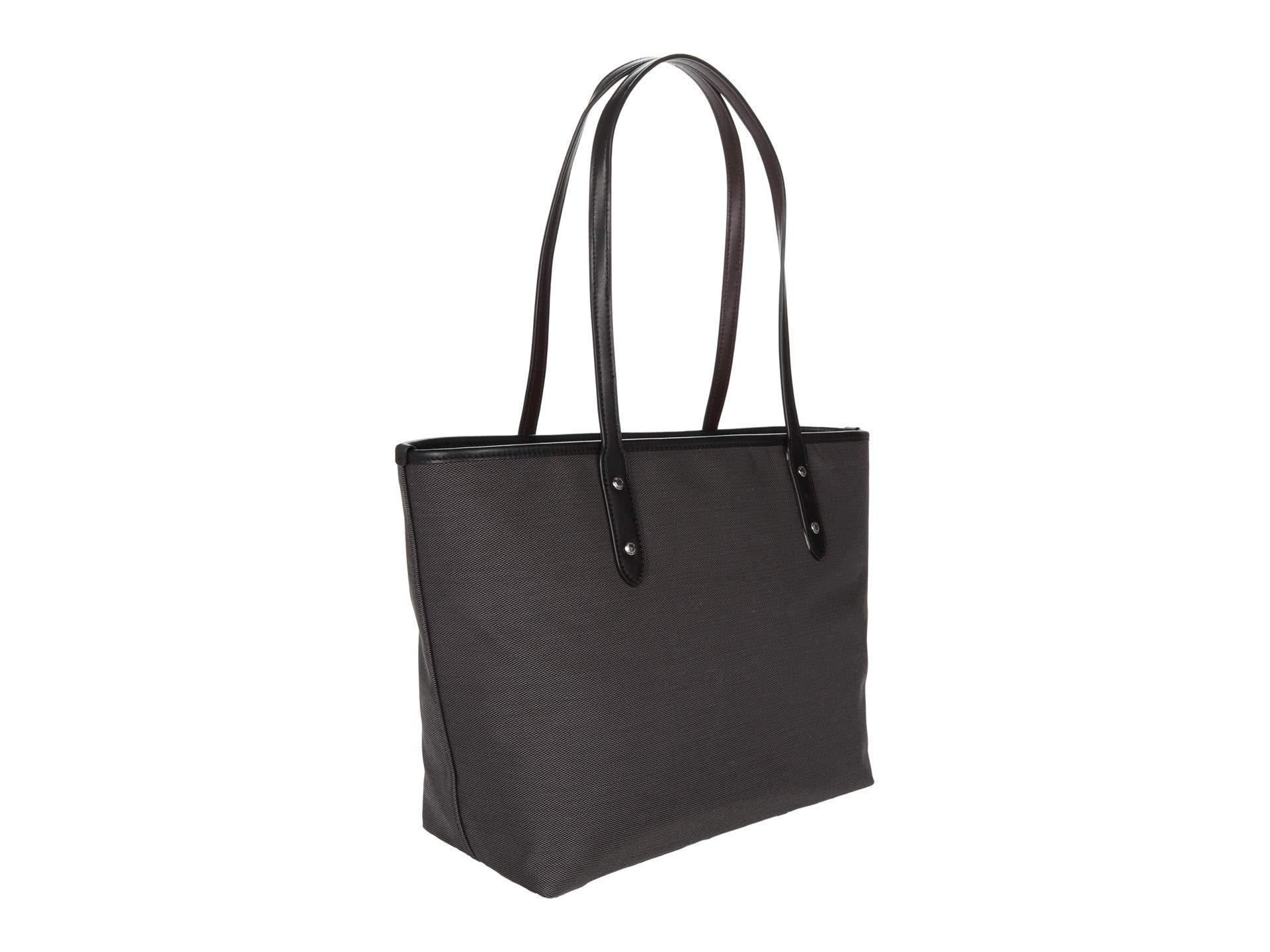 coach city zip tote with horse and carriage