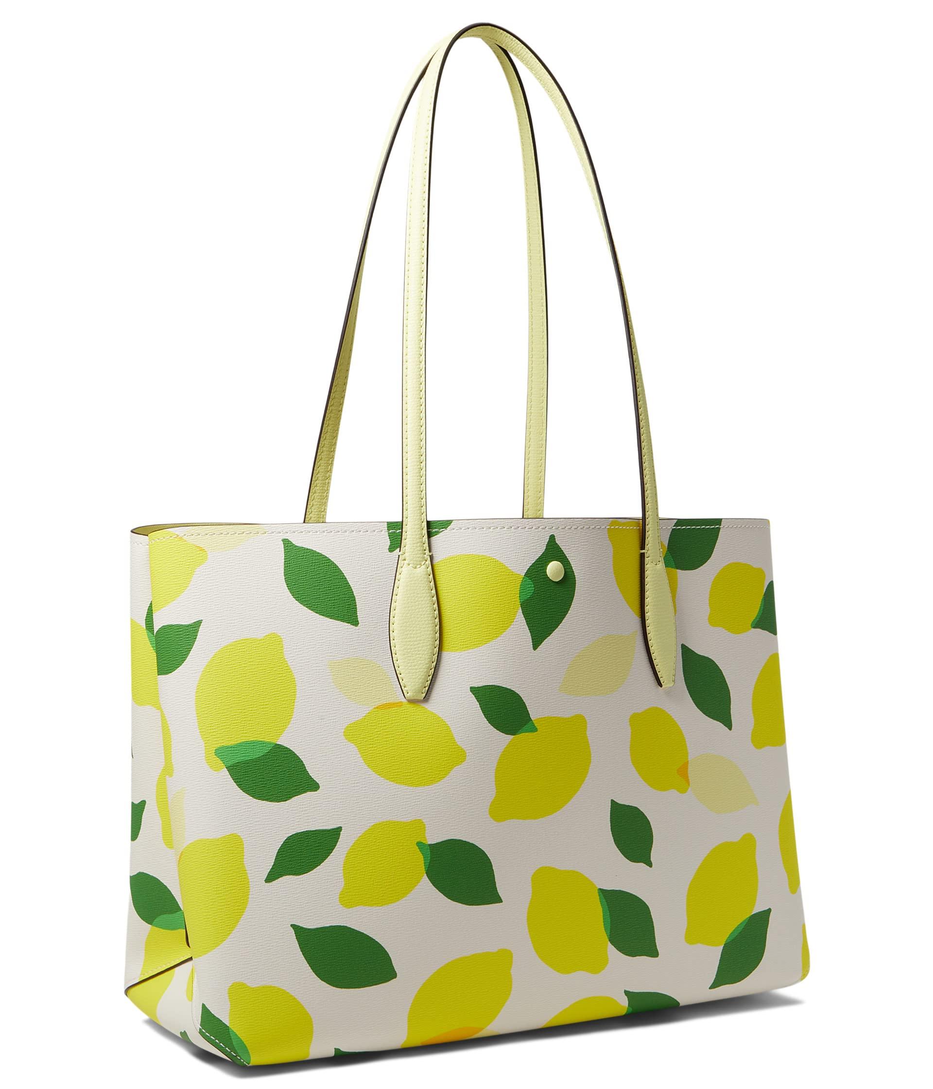 Kate Spade All Day Lemon Toss Printed Pvc Large Tote in Green Lyst