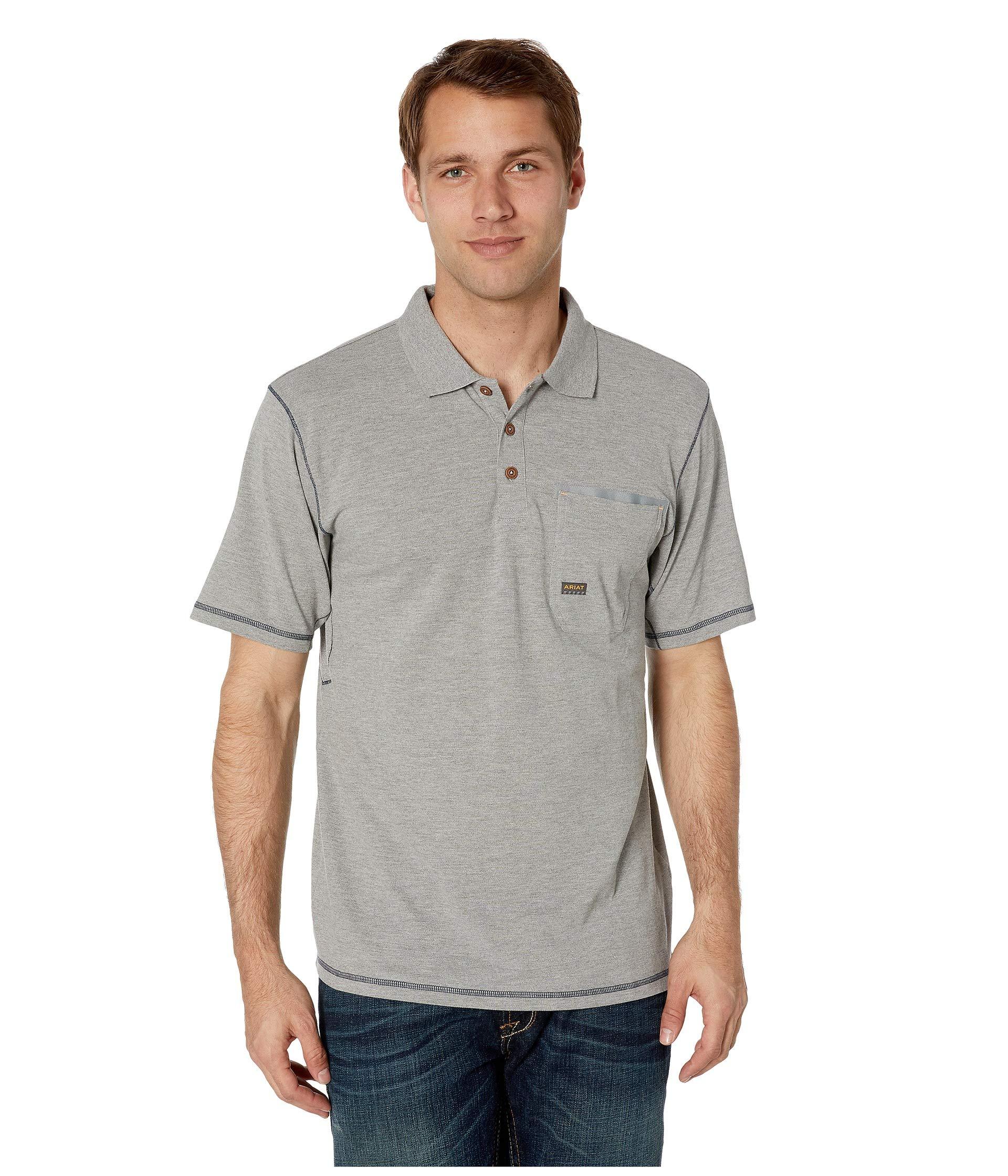 Lyst - Ariat Rebar Workman Polo (navy) Men's Short Sleeve Pullover in