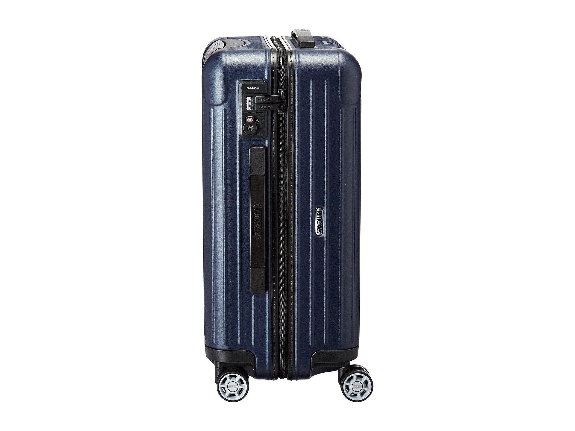 RIMOWA Salsa - Cabin Multiwheel(r) 53cm (matte Black) Luggage in Blue for  Men | Lyst