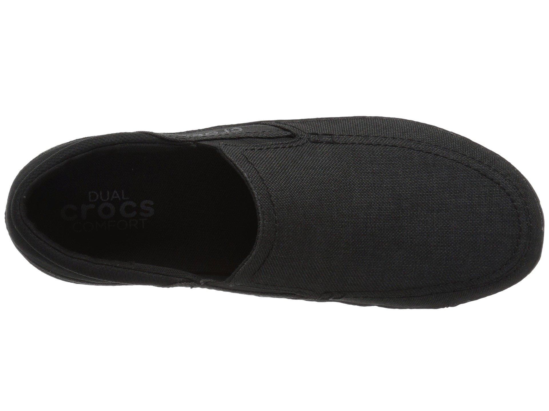 Crocs™ Canvas Santa Cruz Playa Slip-on in Black for Men - Lyst