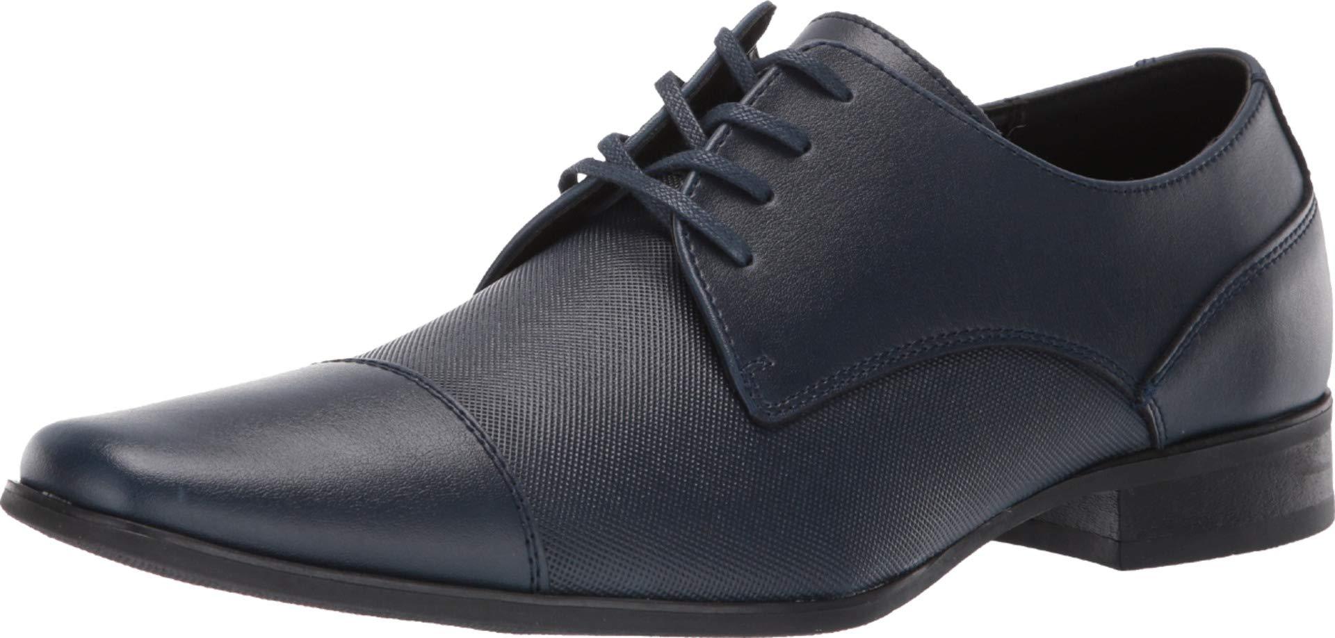 calvin klein bram leather vamp derby shoes