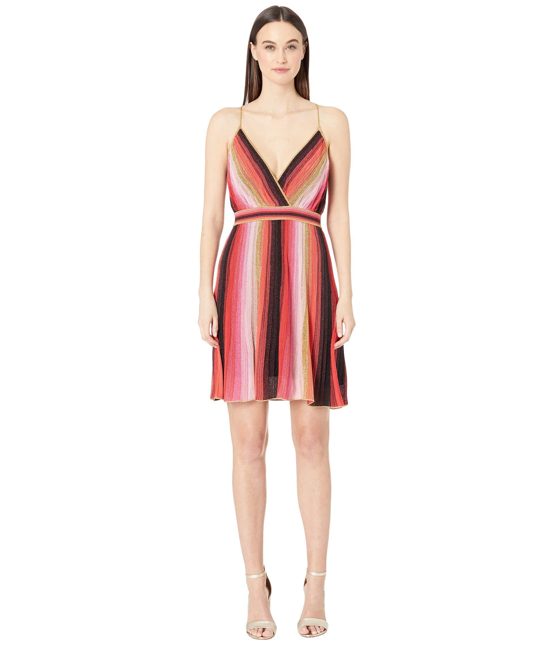 striped spaghetti strap dress