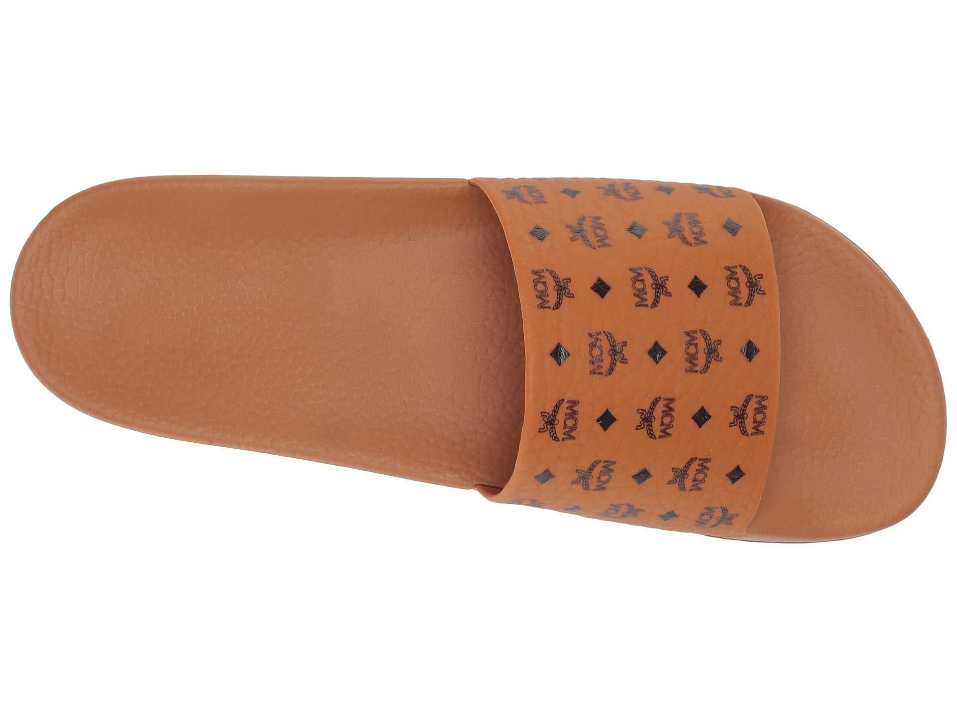 mcm tan slides
