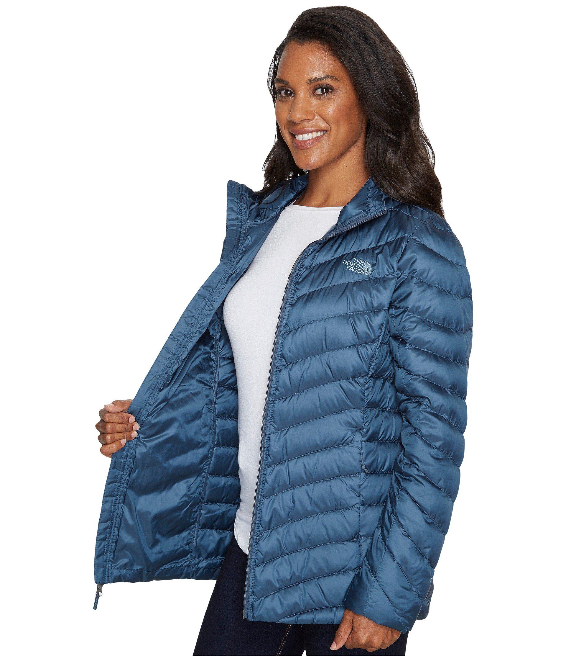the north face women's trevail parka ink blue