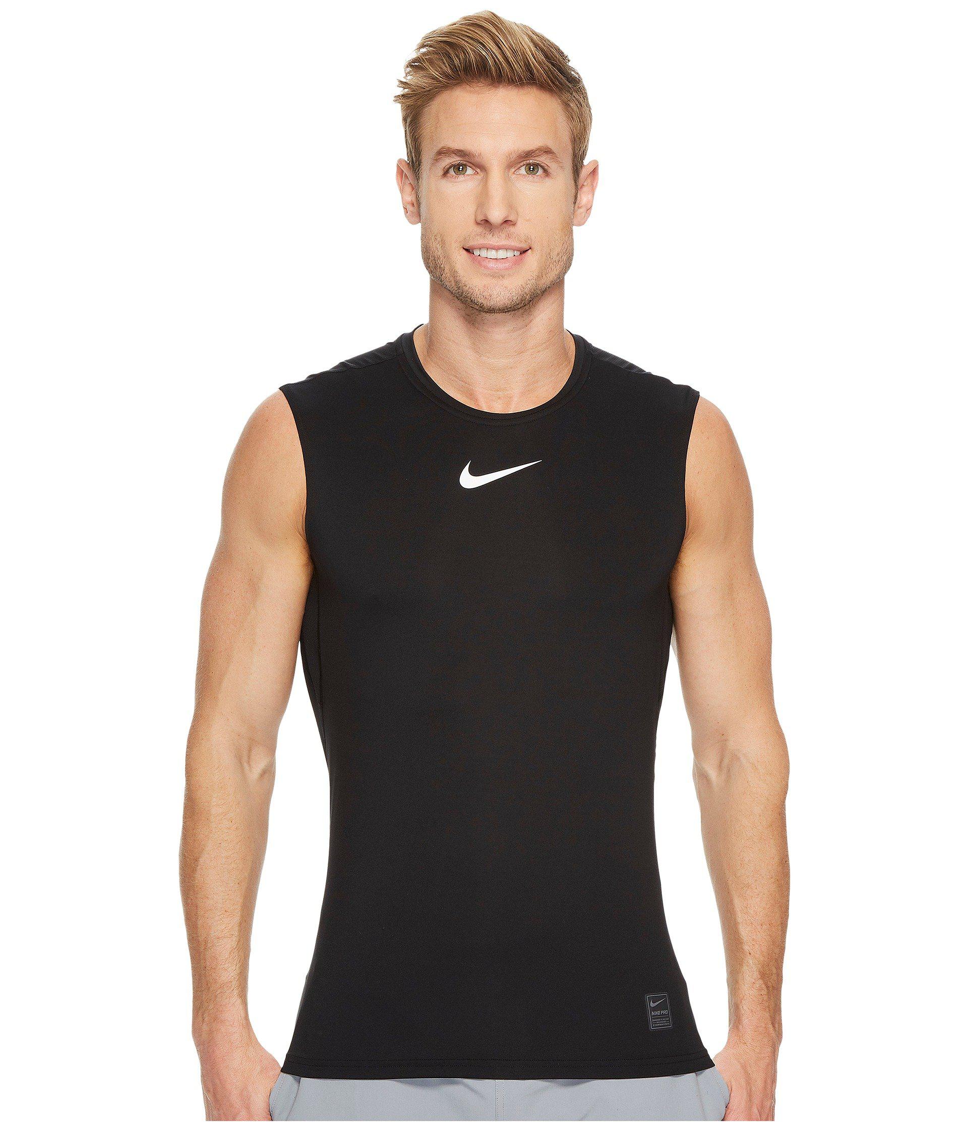 nike pro fitted sleeveless top