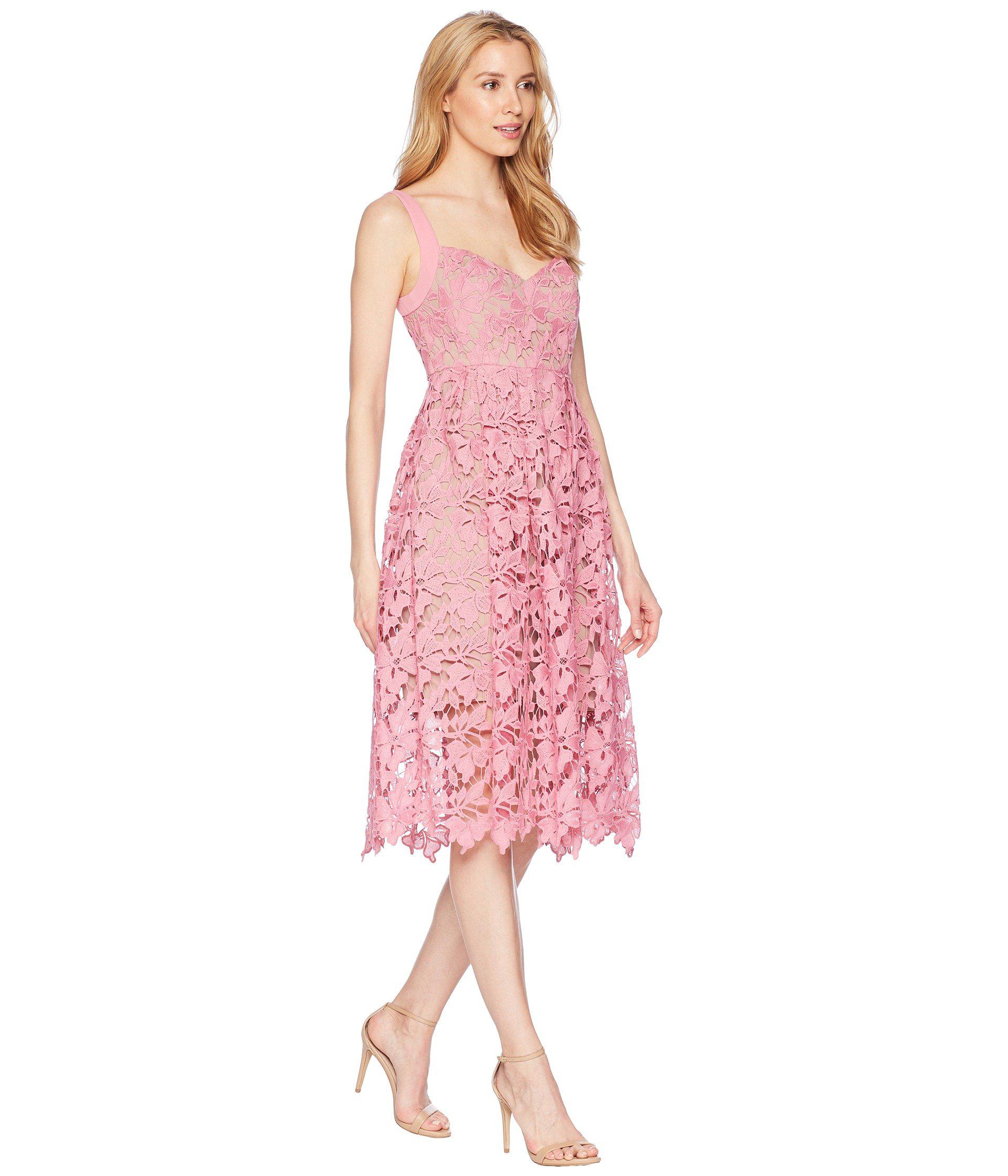 sherbert lace midi dress