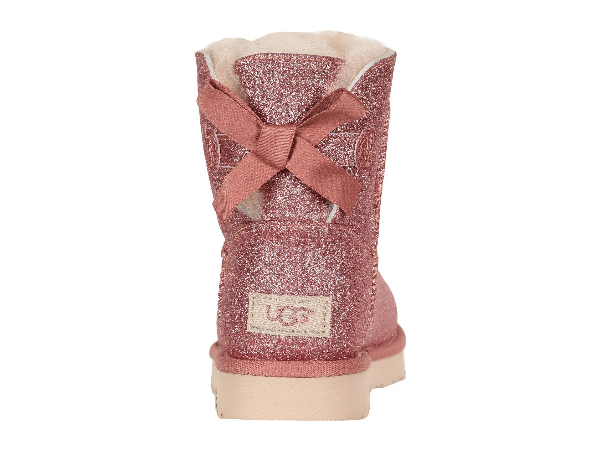 ugg boots glitter bow