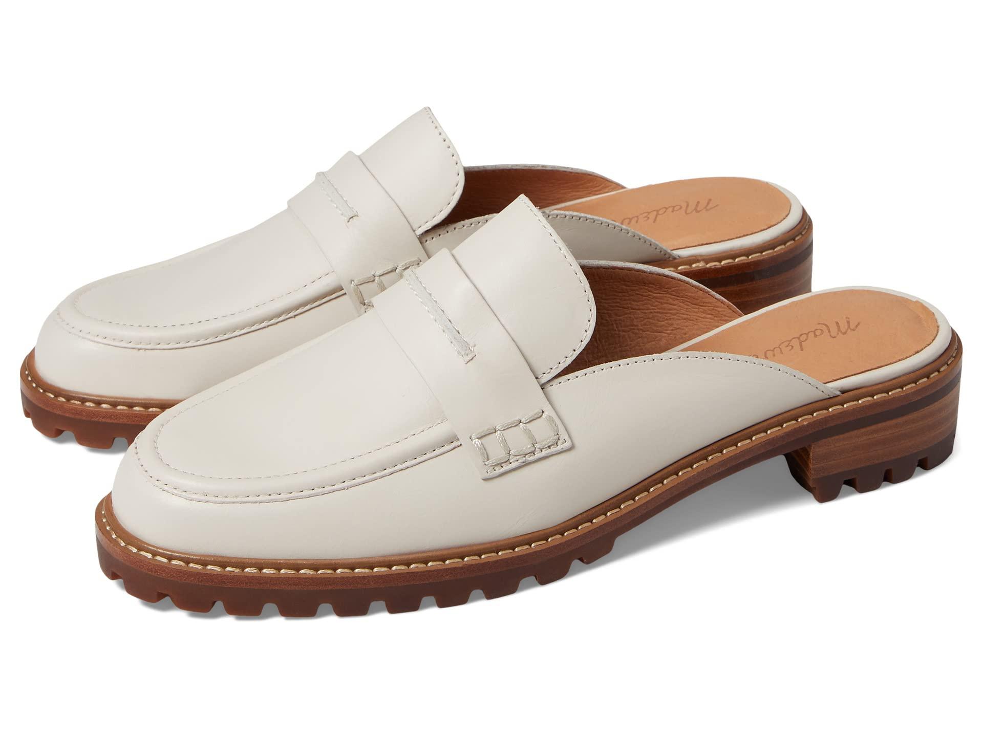 Madewell The Corinne Lugsole Loafer Mule in White Lyst