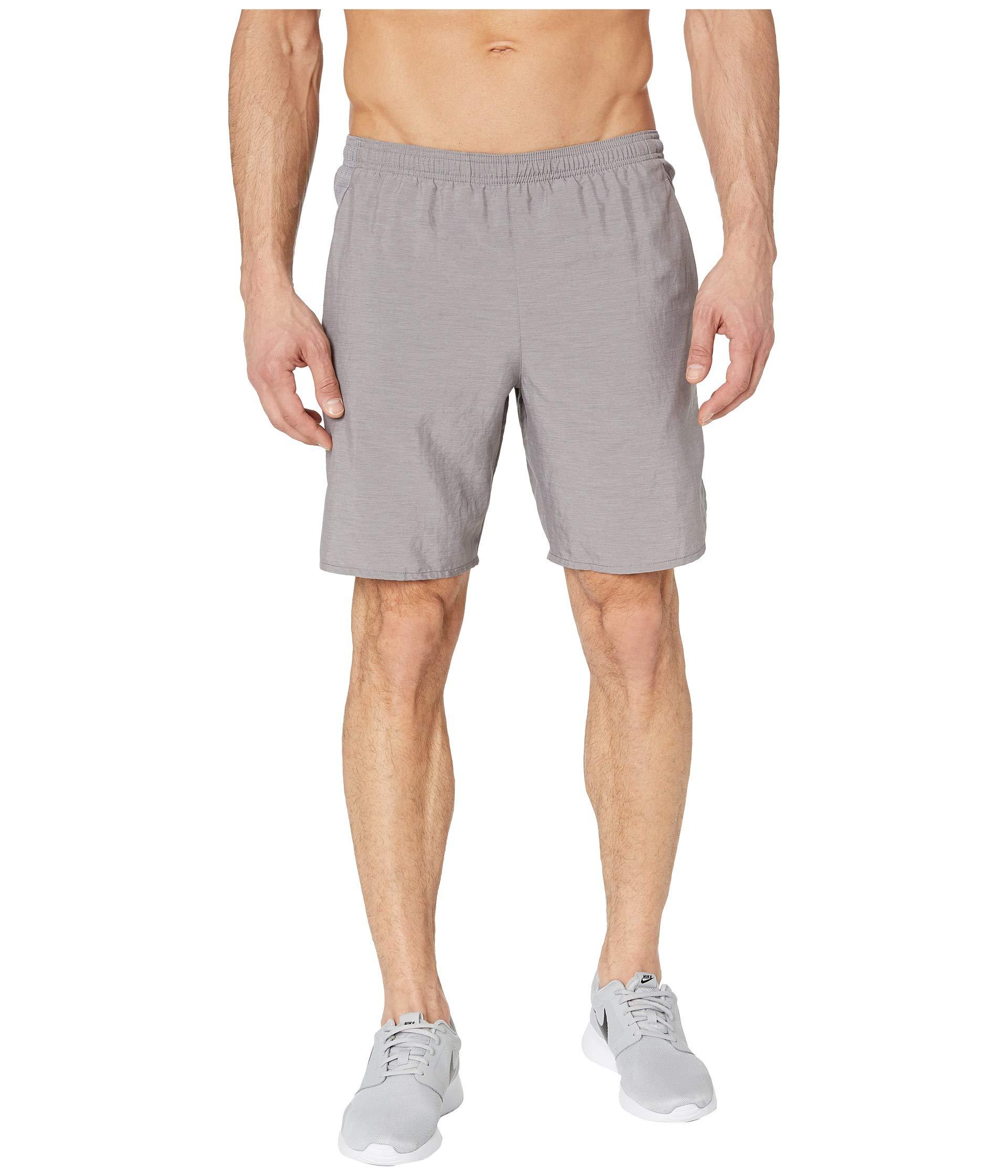 mens grey nike challenger shorts