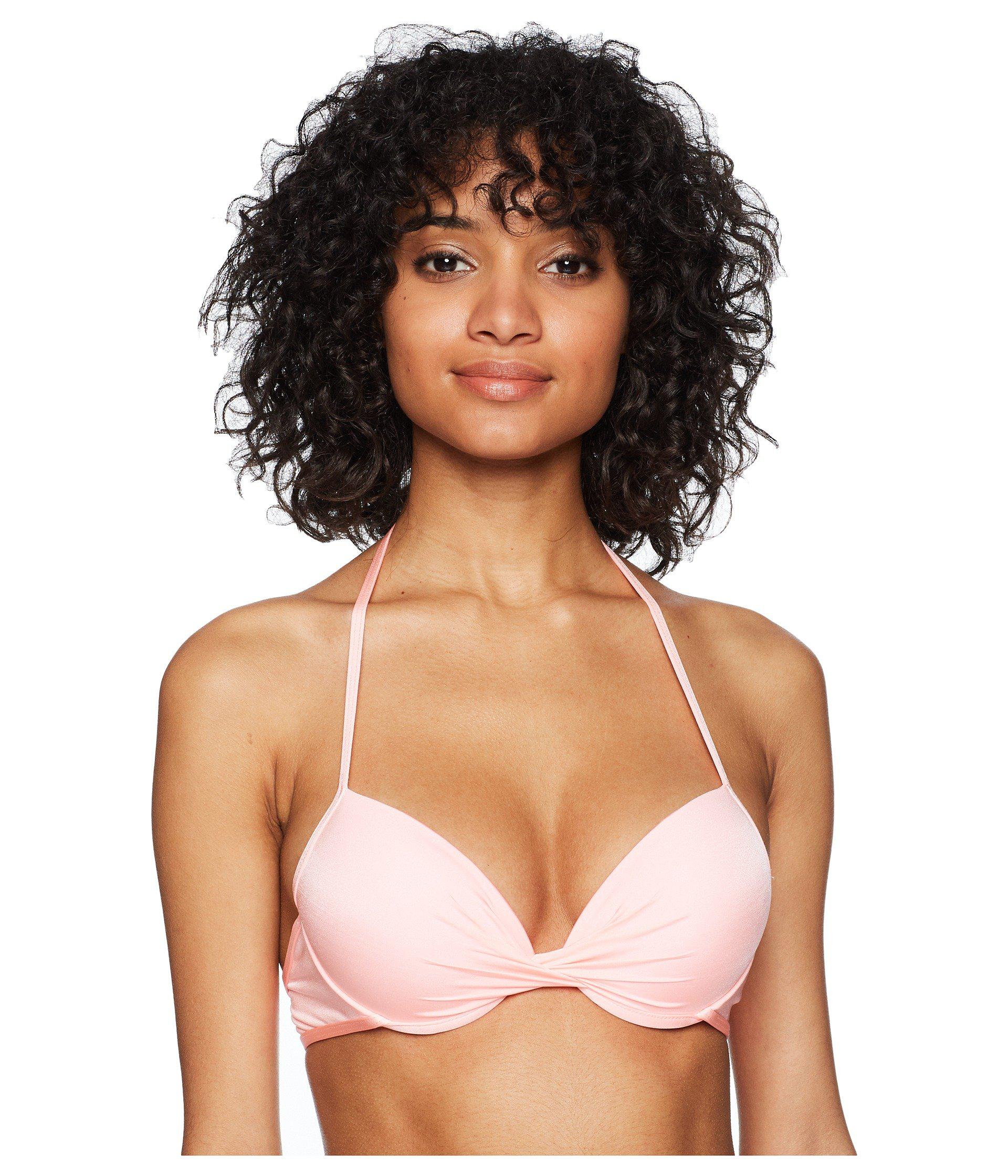pink underwire bikini