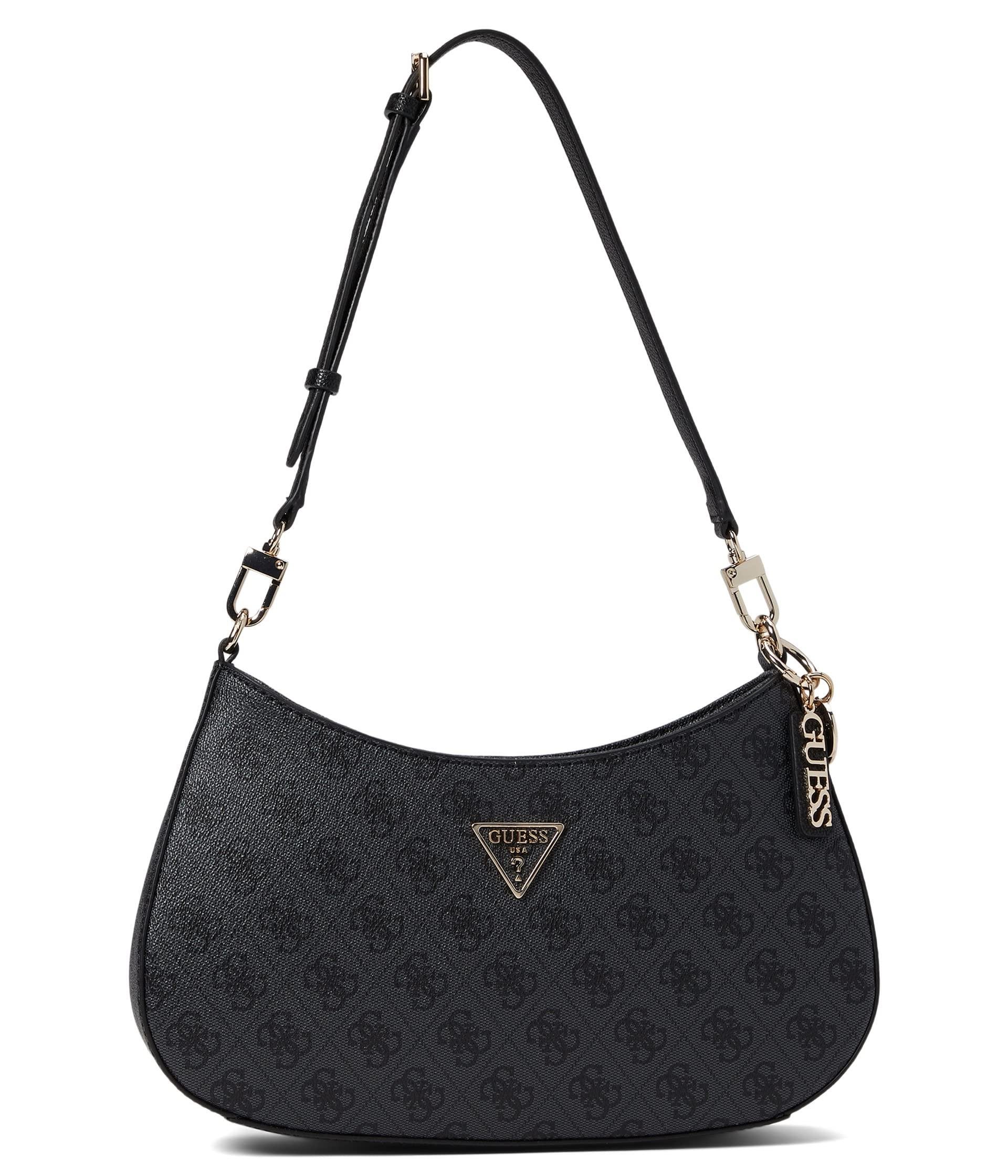 Guess Noelle Top Zip Shoulder Bag in Black | Lyst