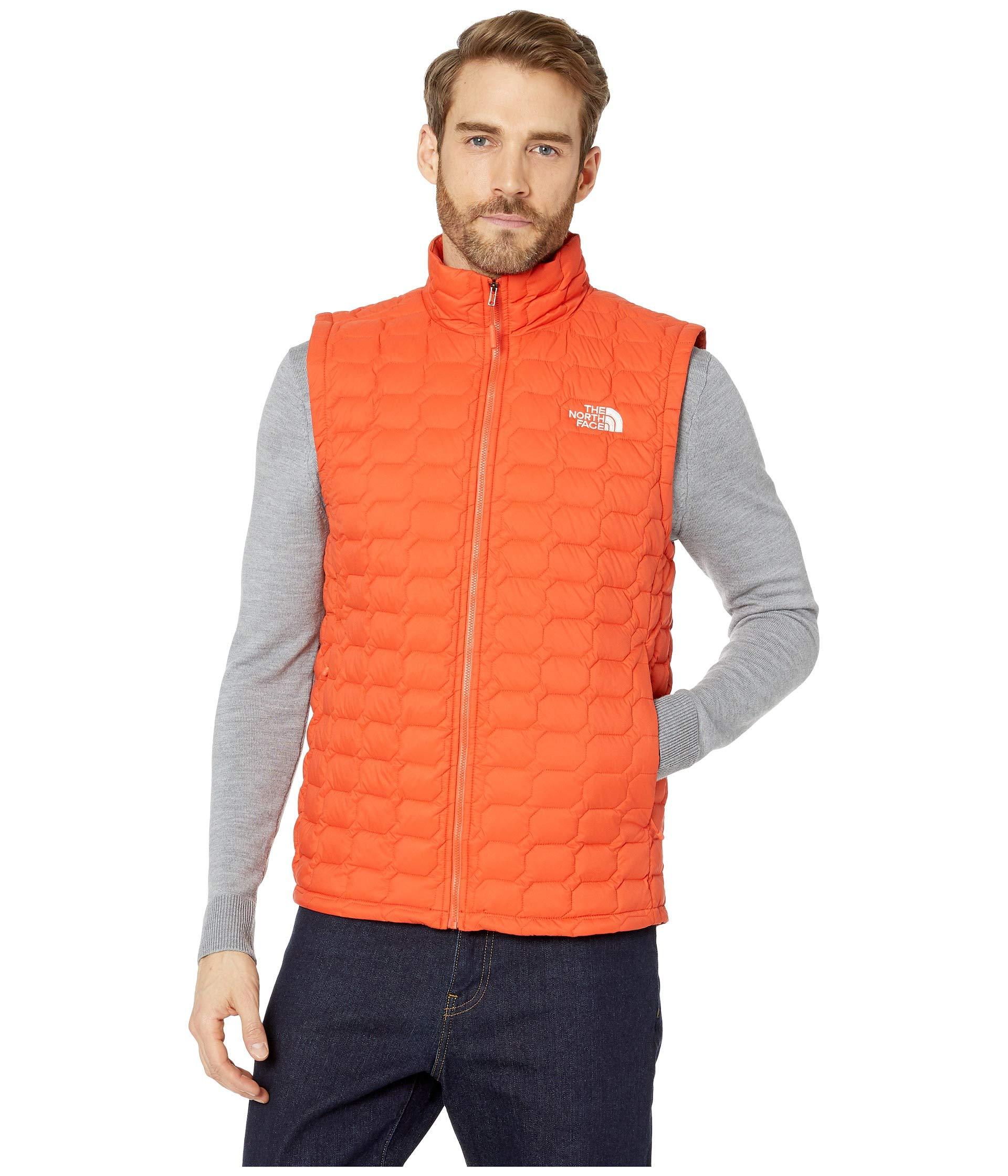 The North Face Thermoball Vest in Orange for Men | Lyst