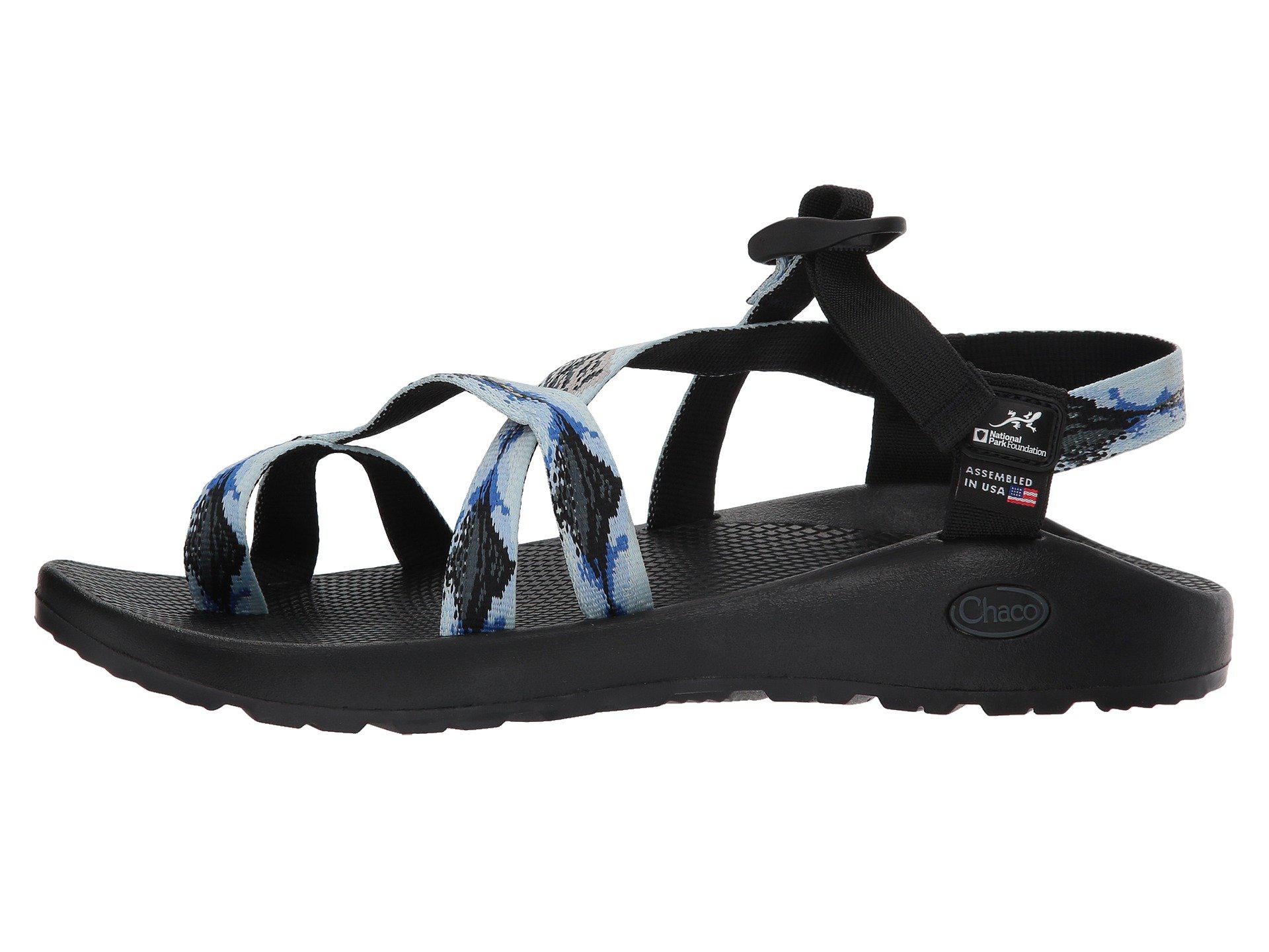 glacier black chacos