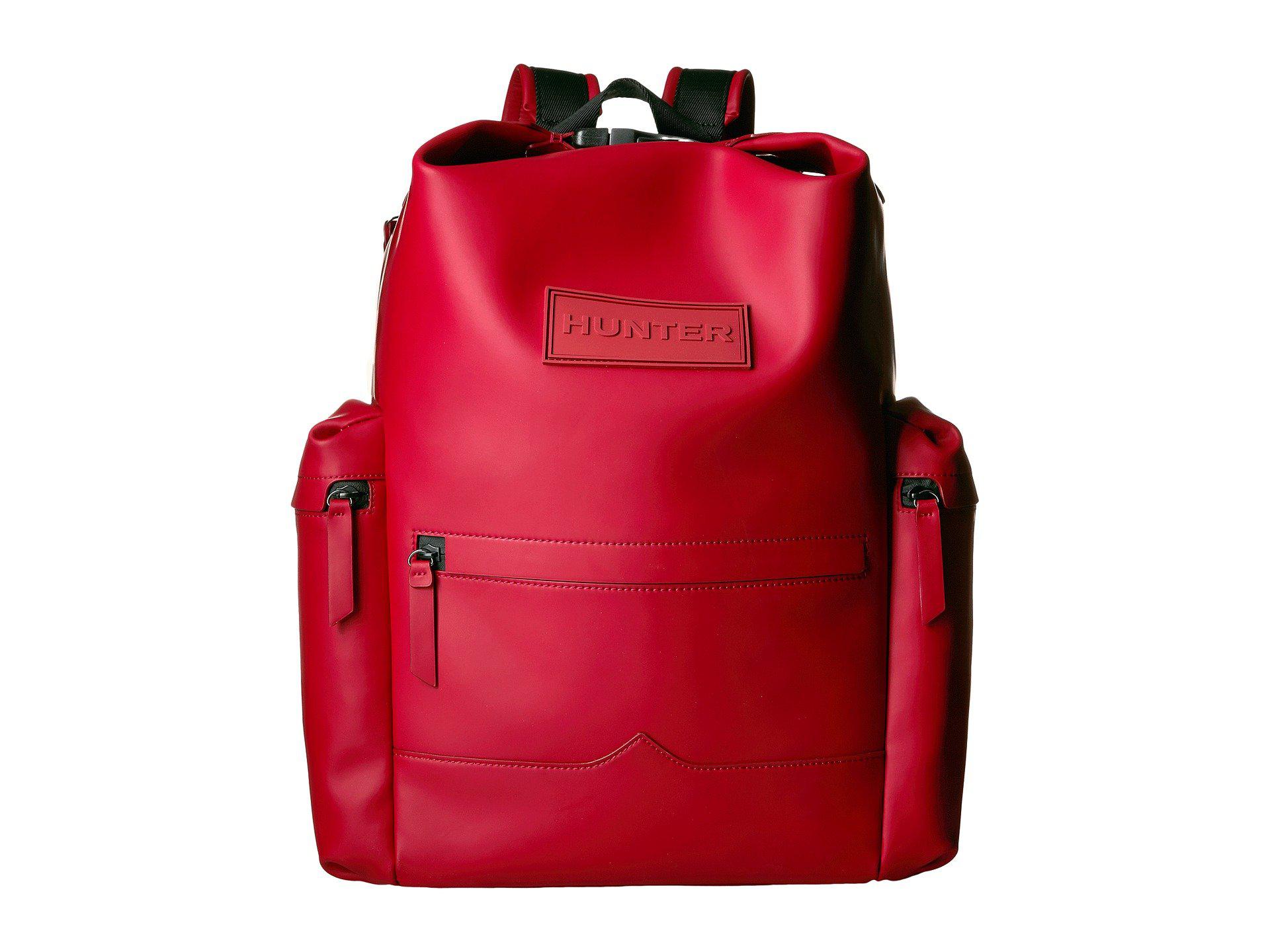 rubberized leather backpack