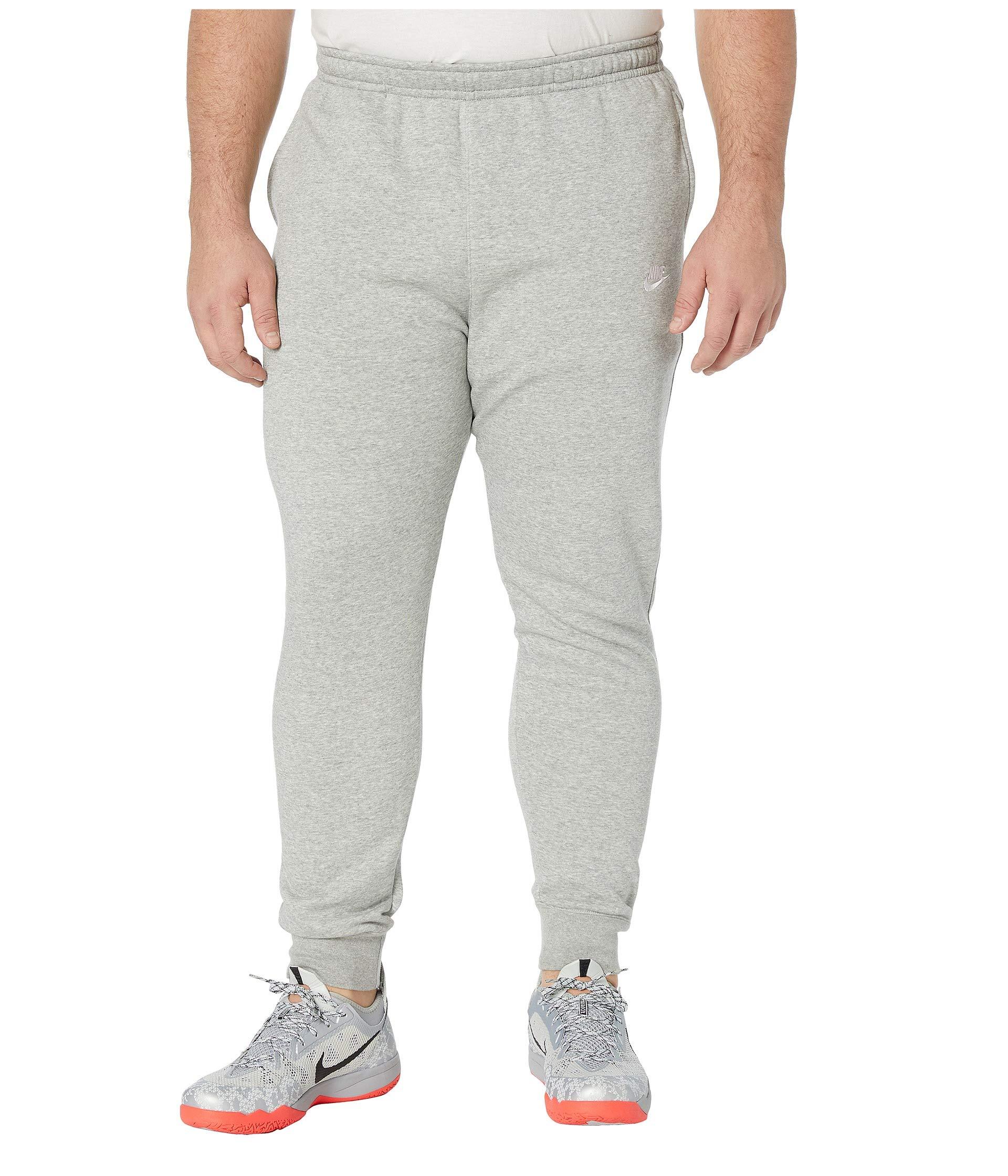 Nike Cotton Big Tall Nsw Club Jogger in Gray for Men - Lyst
