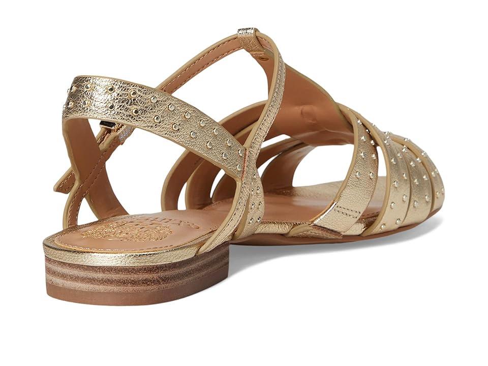Gladiator Sandal Vince Camuto Gold Flat Sandals Black Sandals