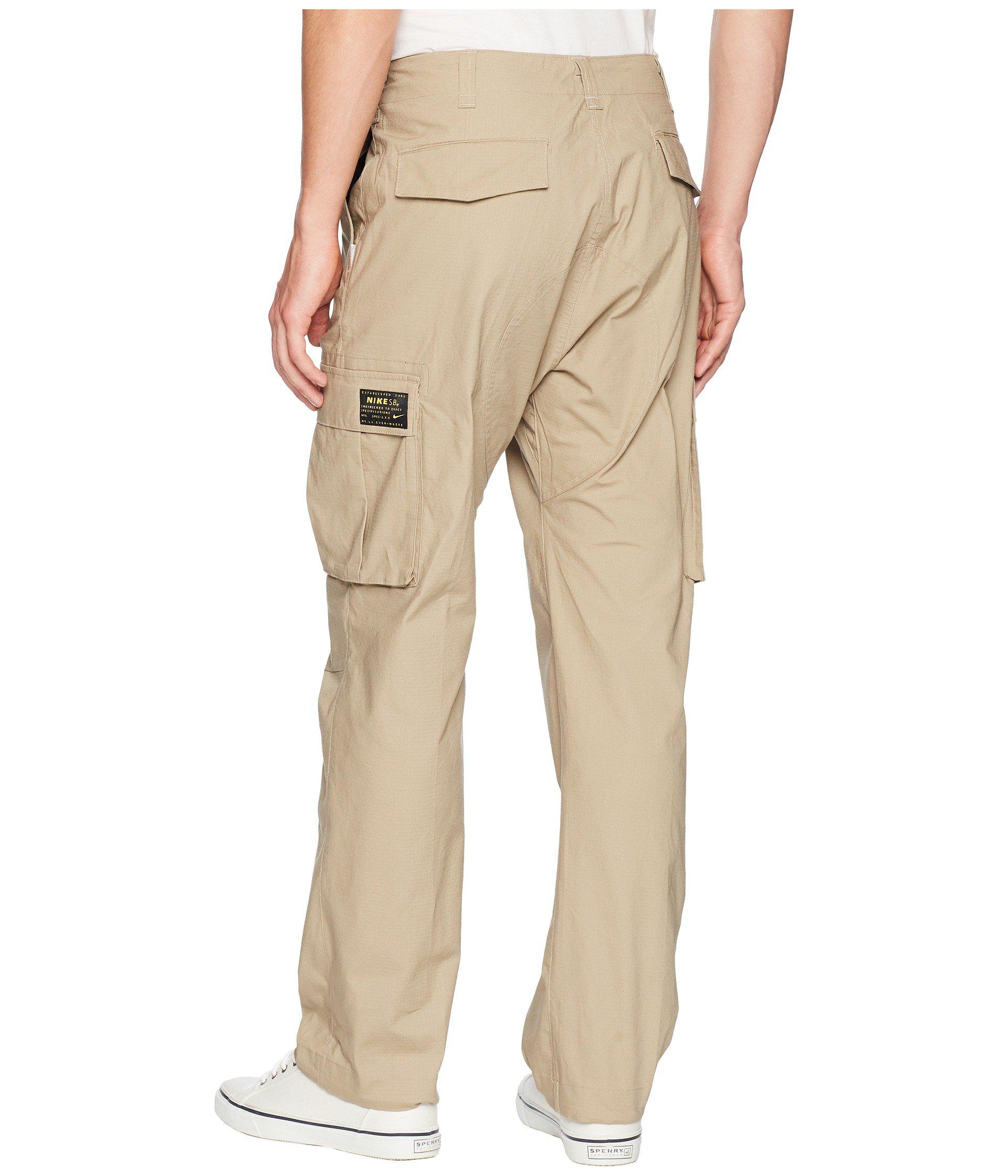 Nike Cotton Sb Flex Pants Fit To Move Cargo in Khaki (Natural) for ...