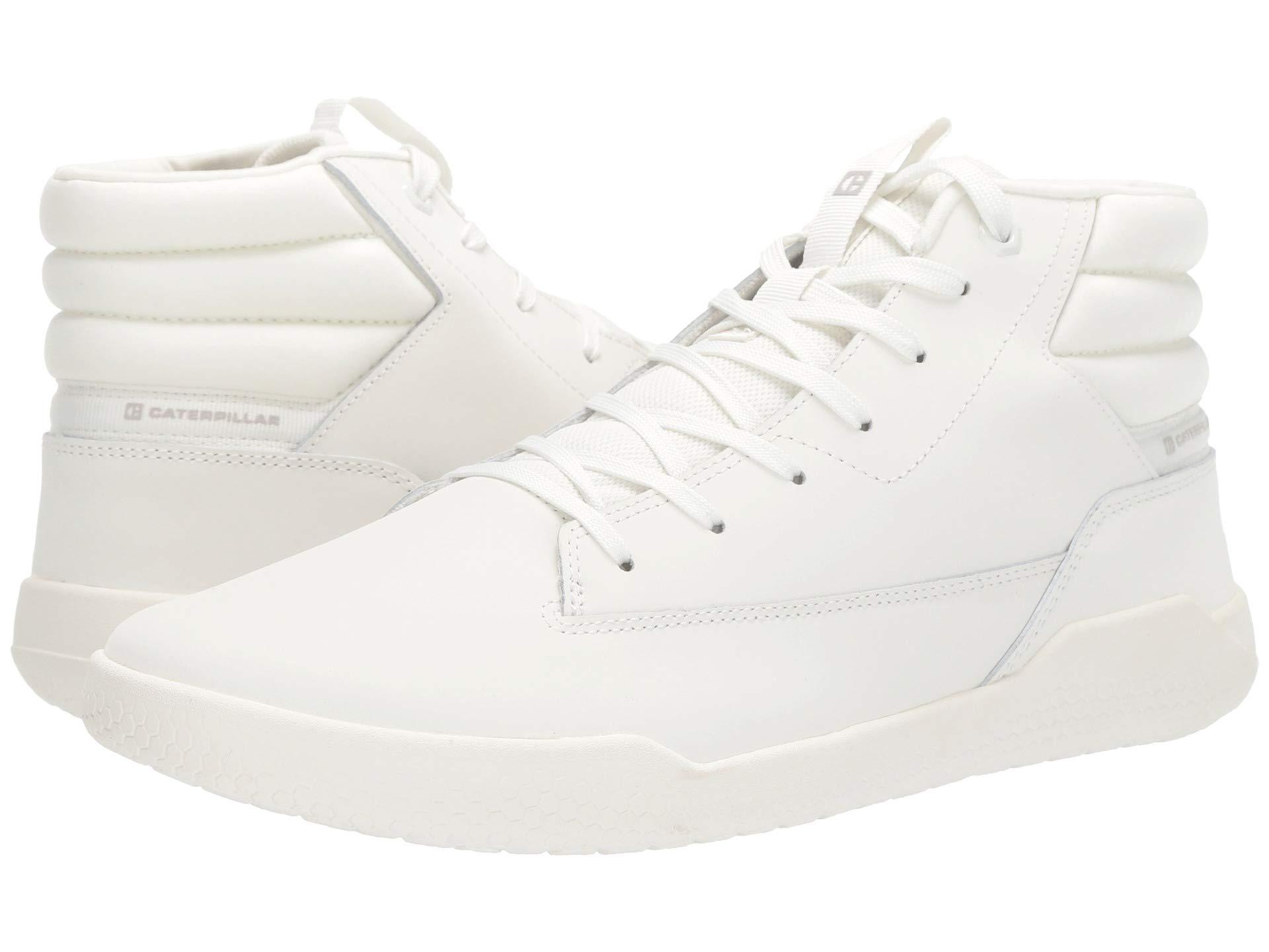 Caterpillar Leather Hex Hi in White for Men Lyst