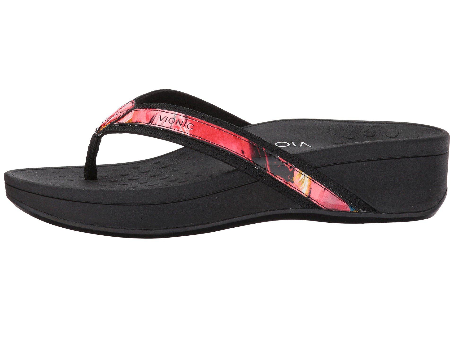 vionic high tide black floral