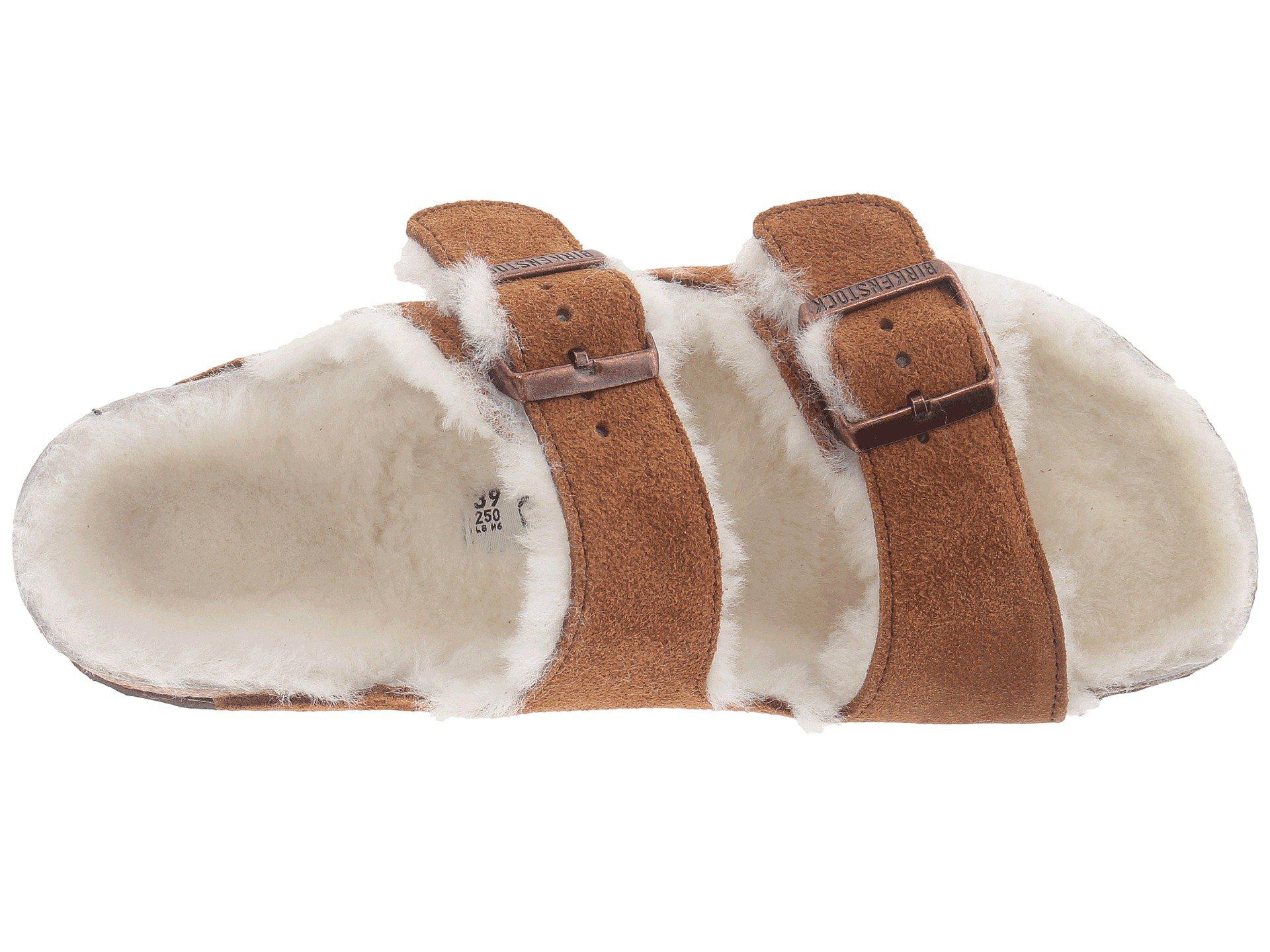 birkenstock shearling mink