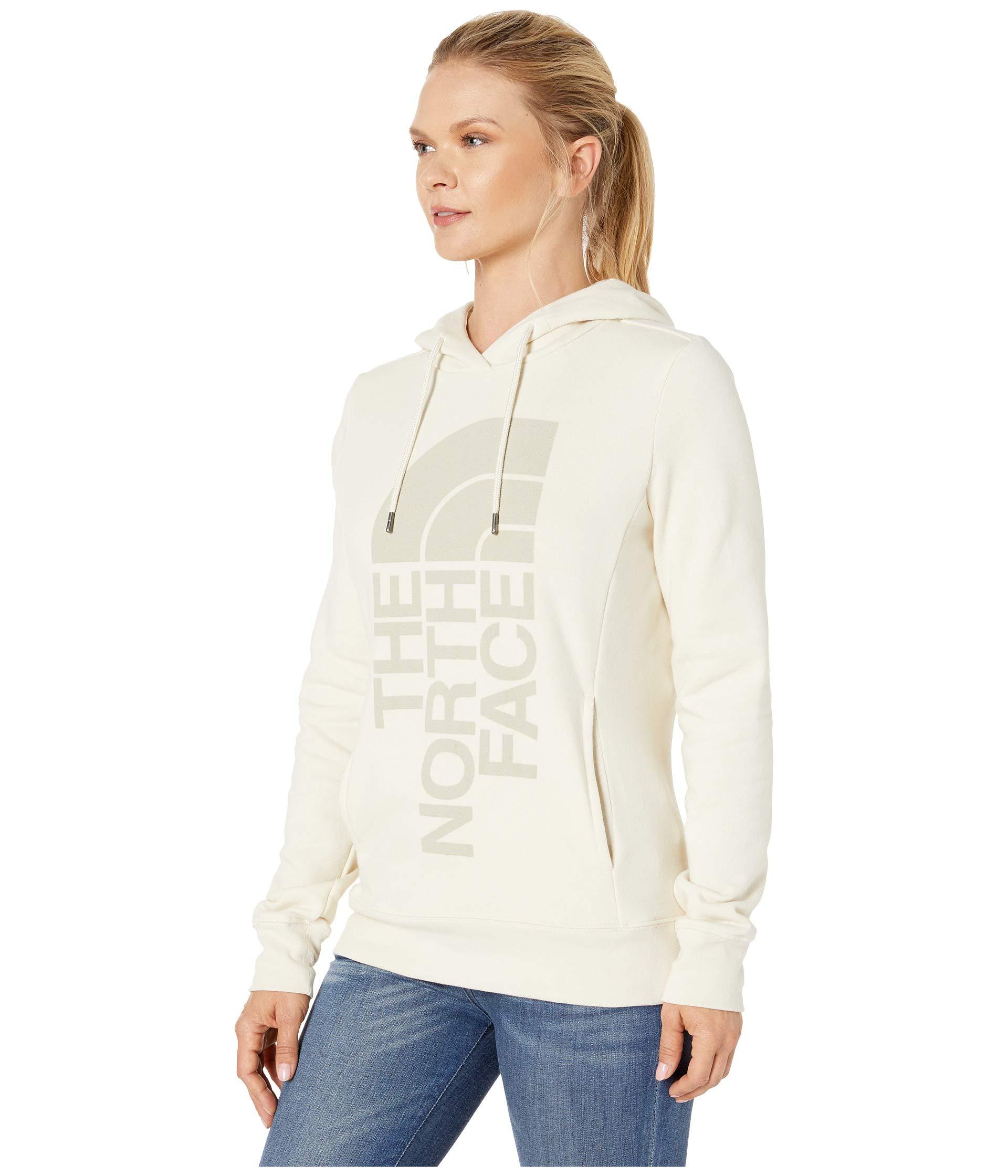 The North Face Cotton Triver Pullover Hoodie in White - Lyst