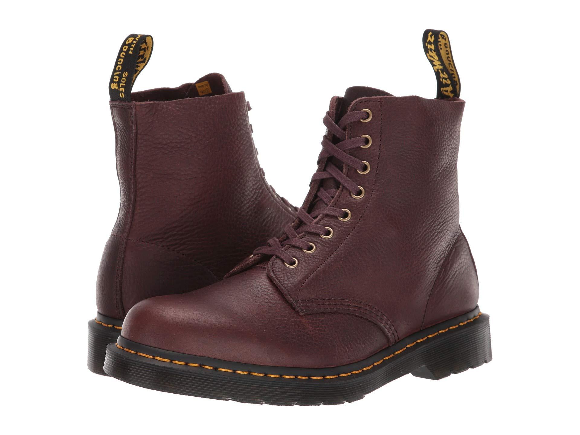 dark brown 1460 pascal wild buck boots