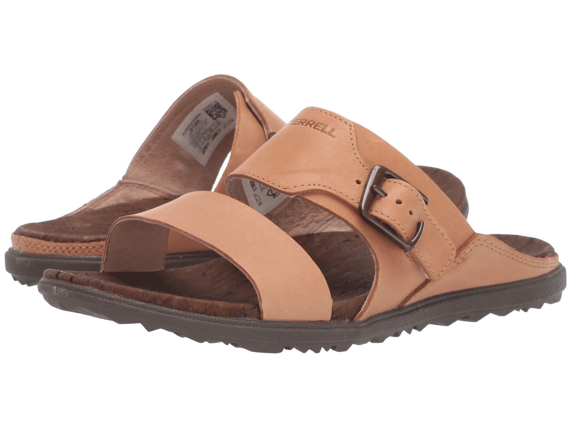 merrell around town luxe buckle slide