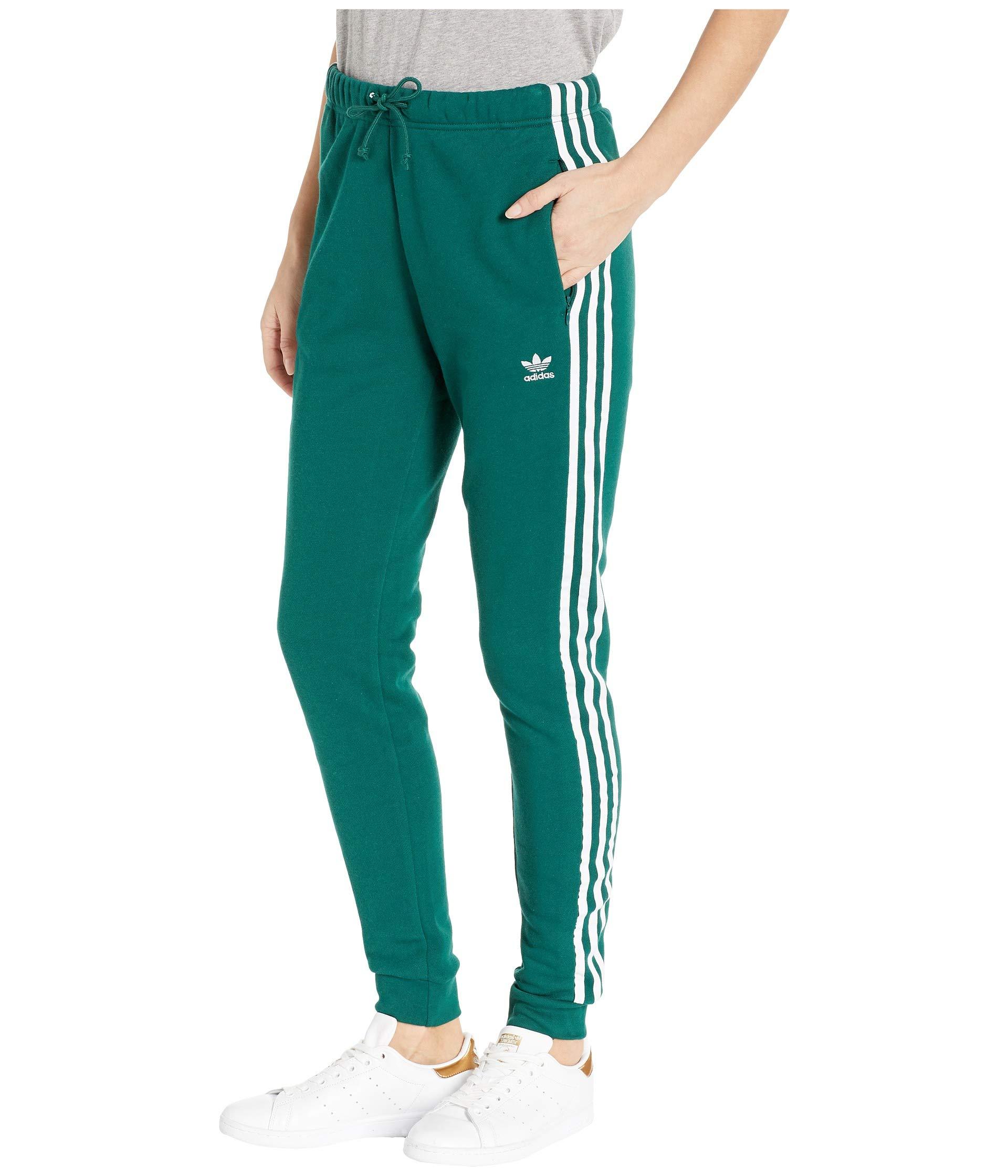 adidas Originals Cotton Regular Cuffed Track Pants (collegiate Green ...